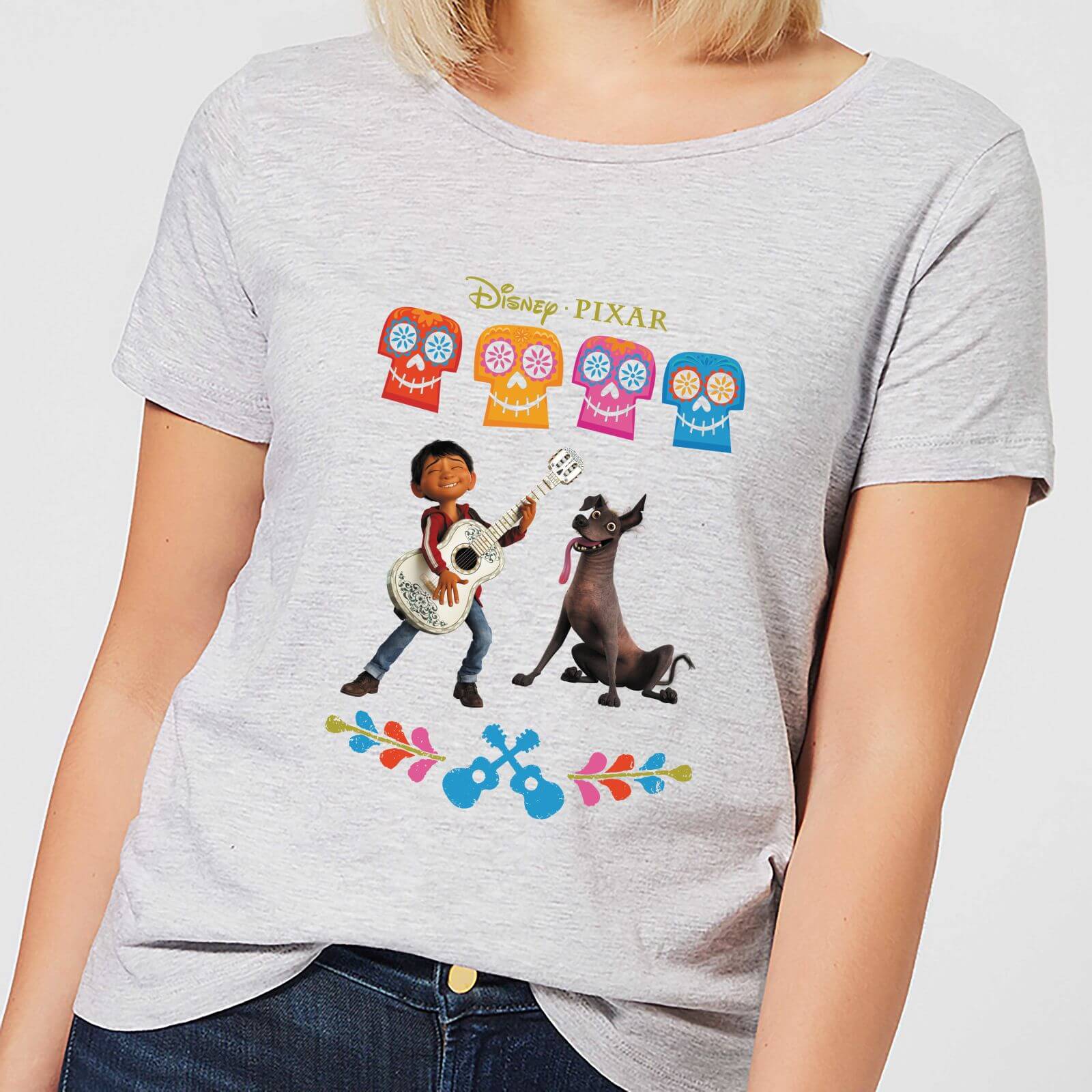 T-Shirt Disney Coco Miguel Logo - Grigio - Donna - 3XL - Grigio