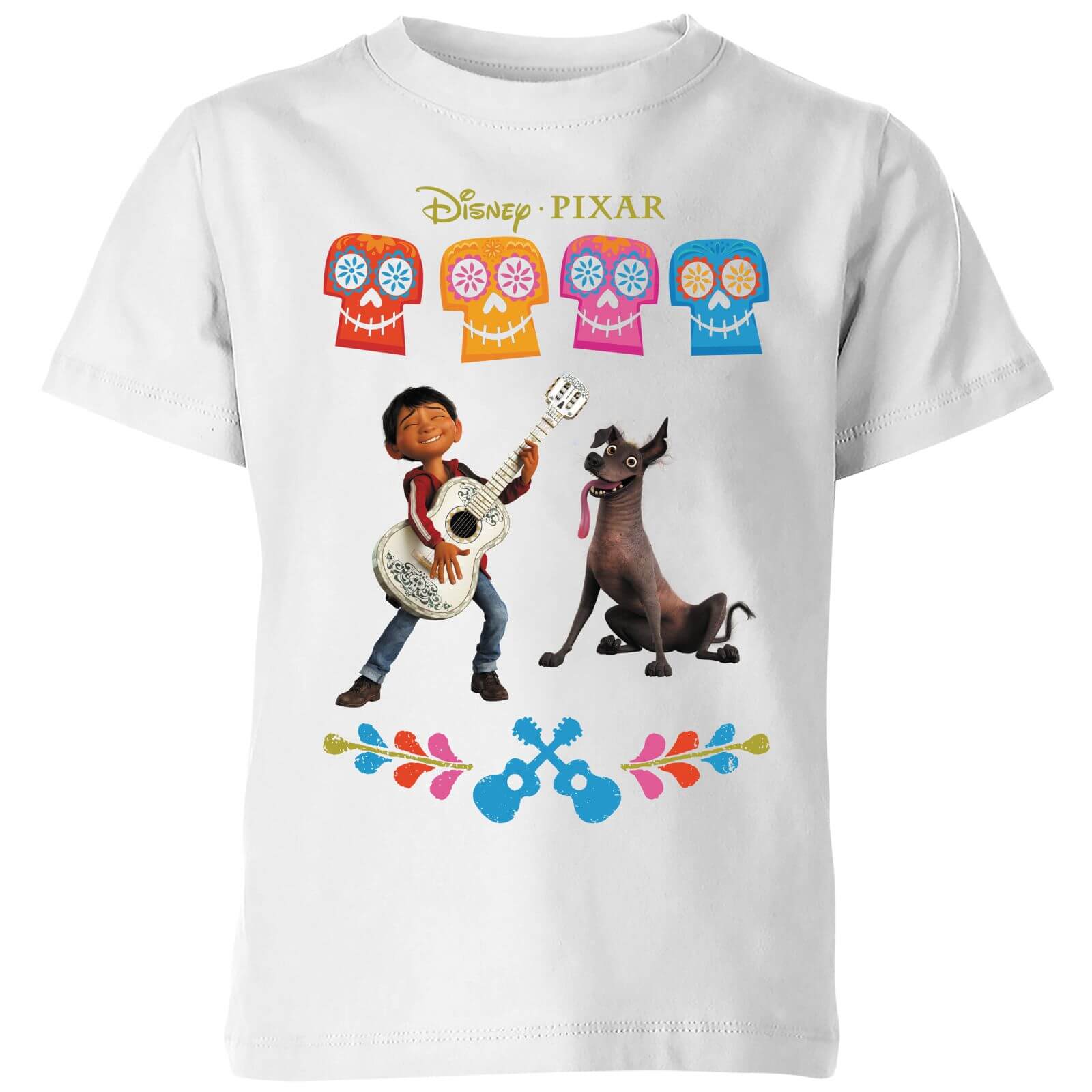 

Coco Miguel Logo Kids' T-Shirt - White - 7-8 Anni