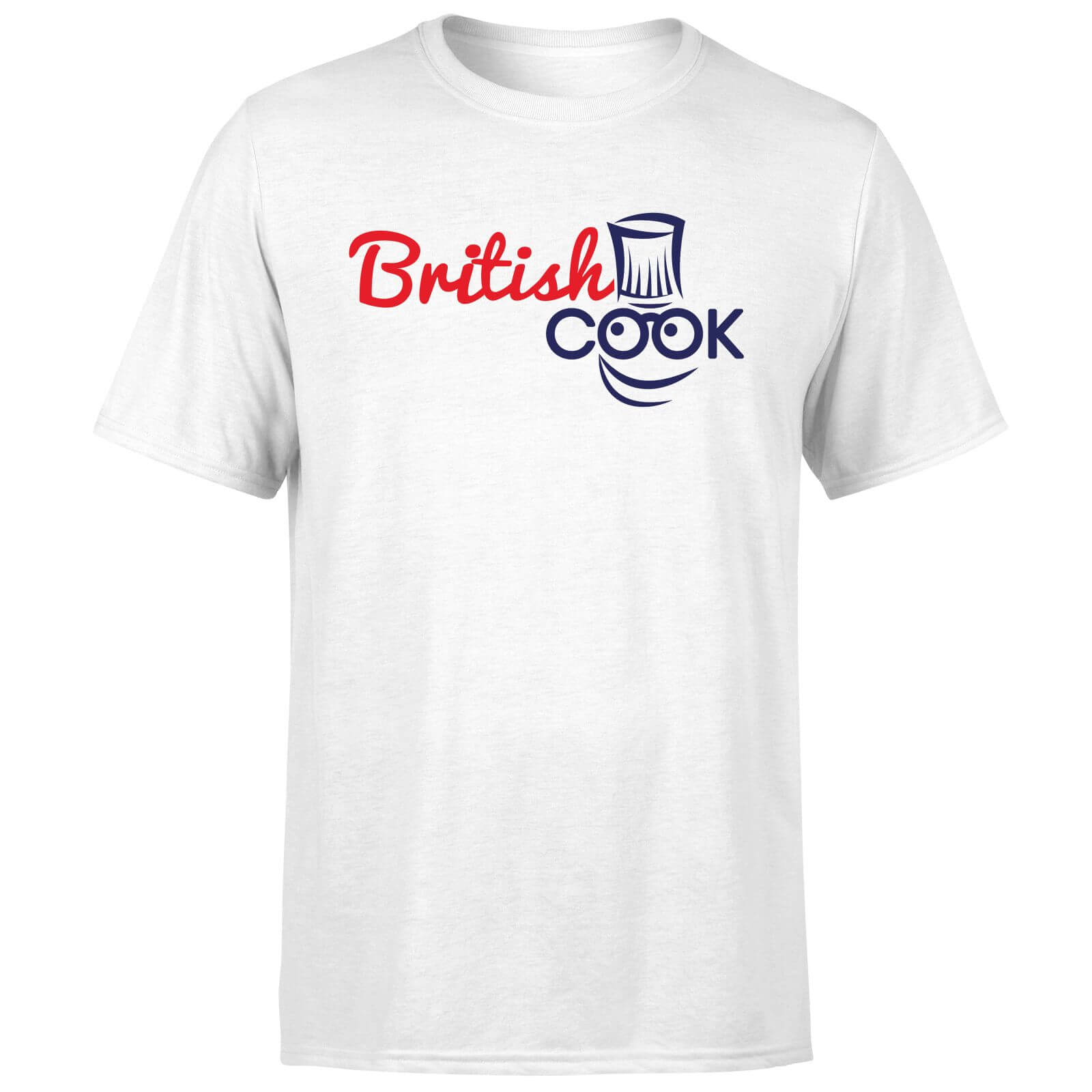 British Cook Logo Men's T-Shirt - White - XS - White