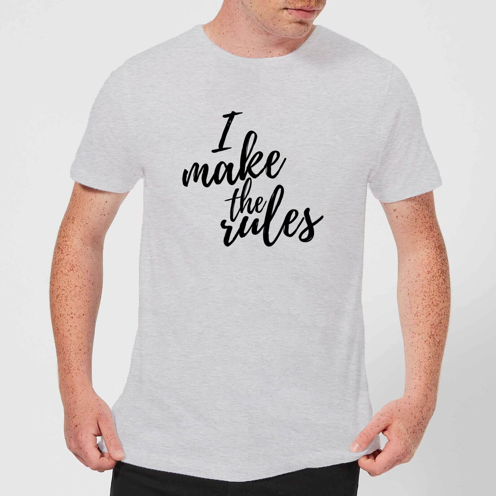 I Make The Rules Men's T-Shirt - Grey - XL - Grey