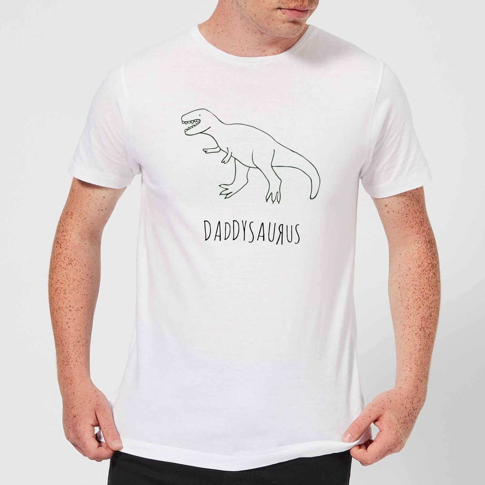 Daddysaurus Men's T-Shirt - White - 5XL