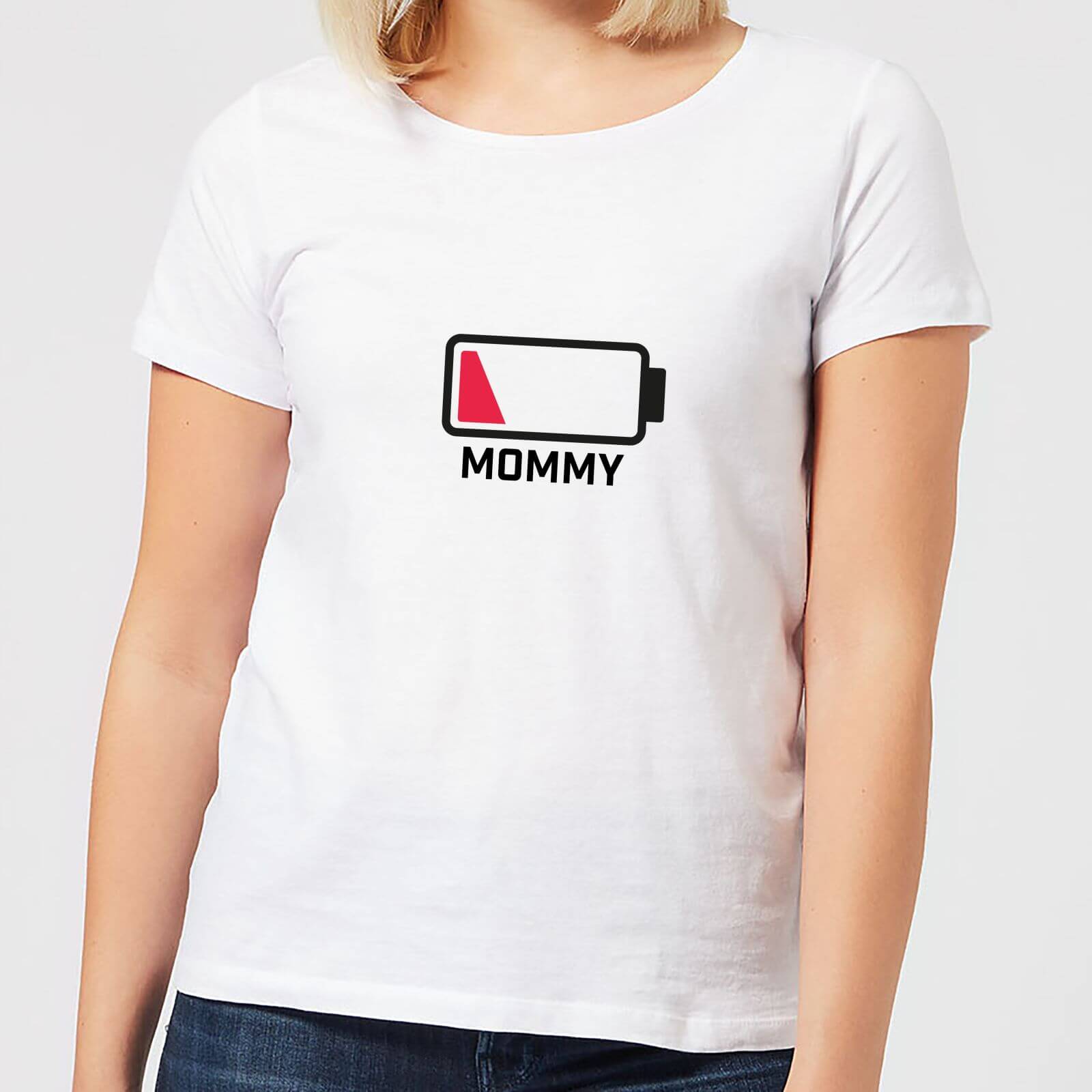 Mommy Batteries Low Women's T-Shirt - White - 4XL - White
