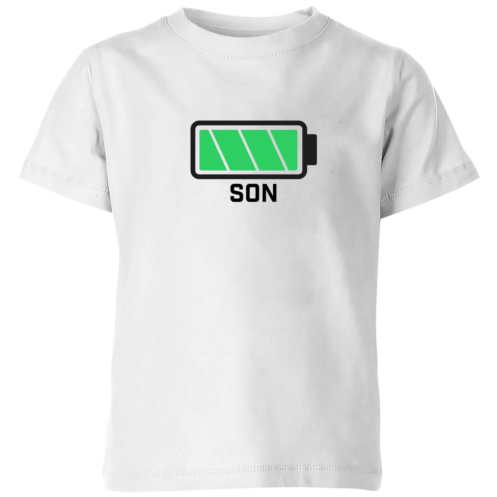 T-Shirt Enfant Son Batteries Full - Blanc - 5-6 ans - Blanc