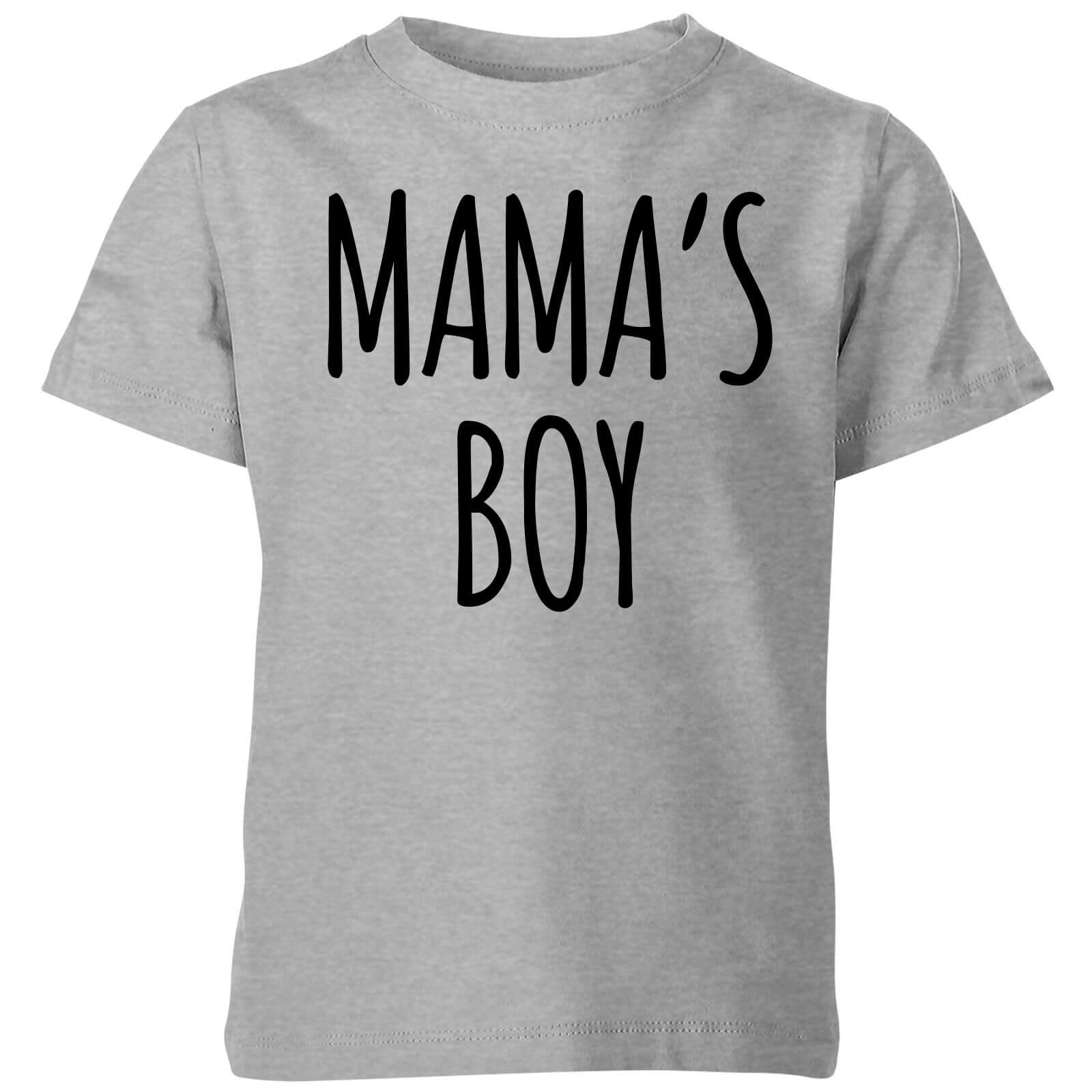 My Little Rascal Mama's Boy Kids' T-Shirt - Grey - 3-4 Years - Grey