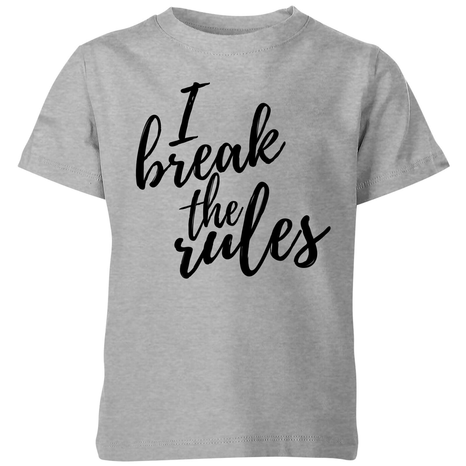 My Little Rascal I Break The Rules Kids' T-Shirt - Grey - 11-12 Years - Grey