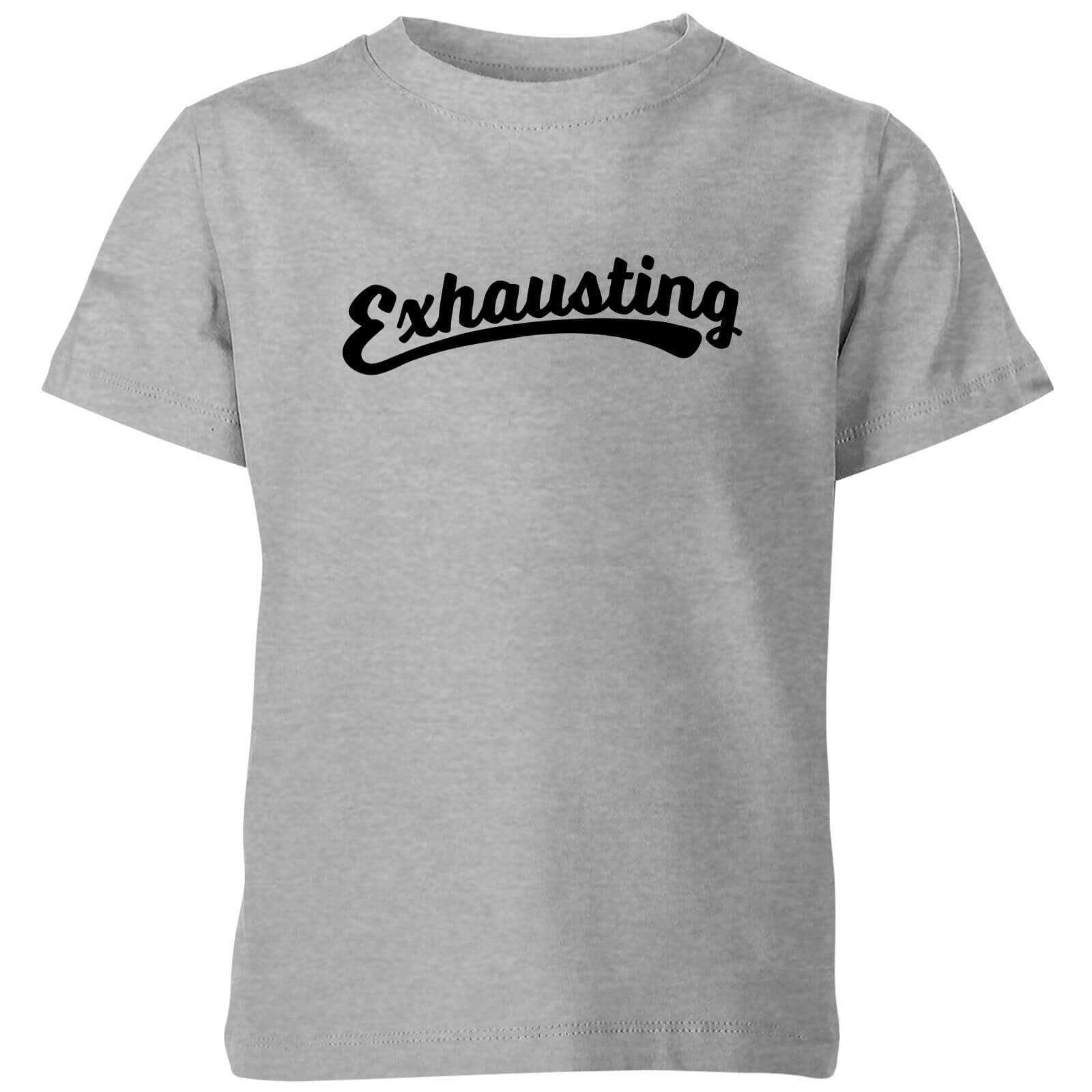 Exhausting Kids' T-Shirt - Grey - 3-4 Years - Grey