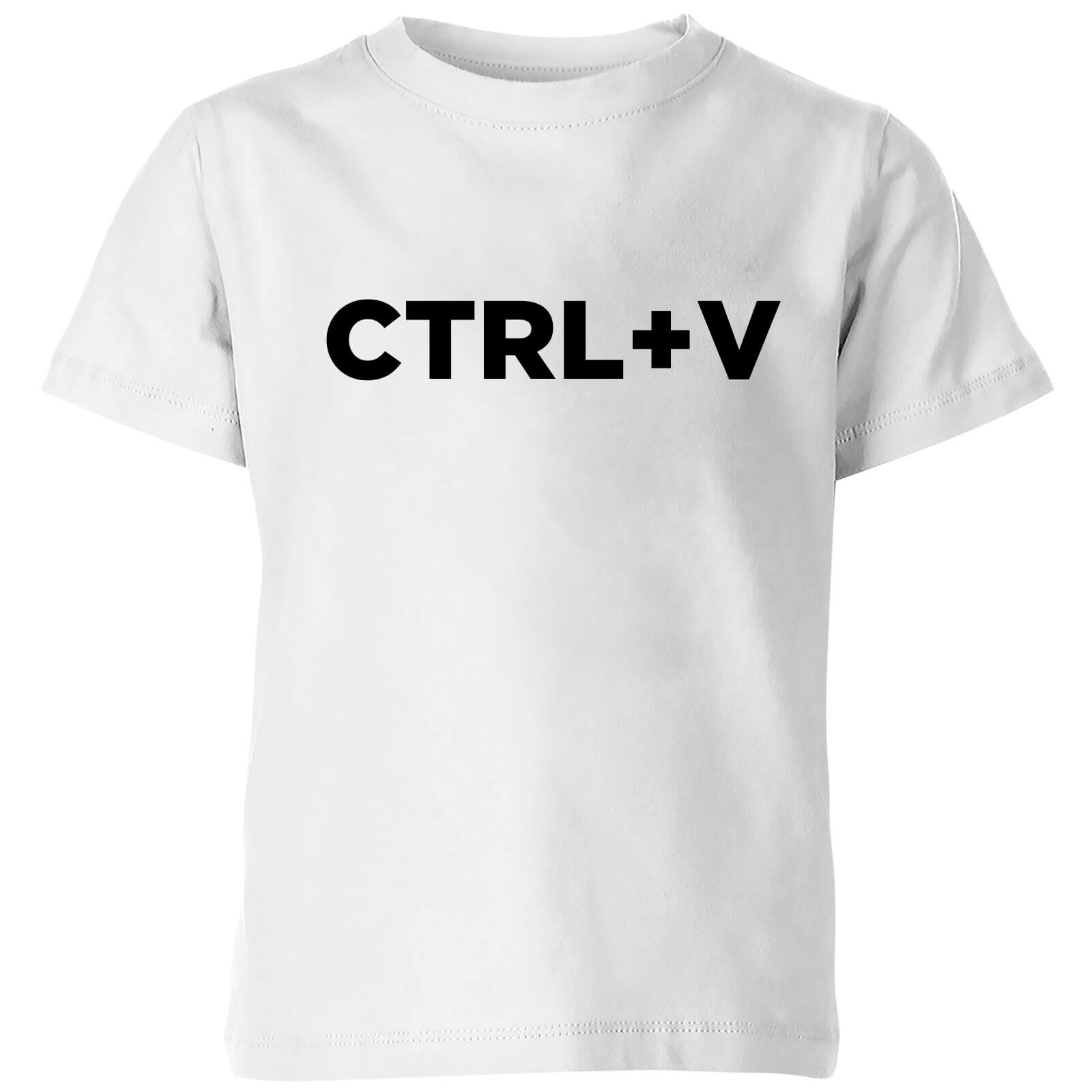 CTRL V Kids' T-Shirt - White - 3-4 Years - White