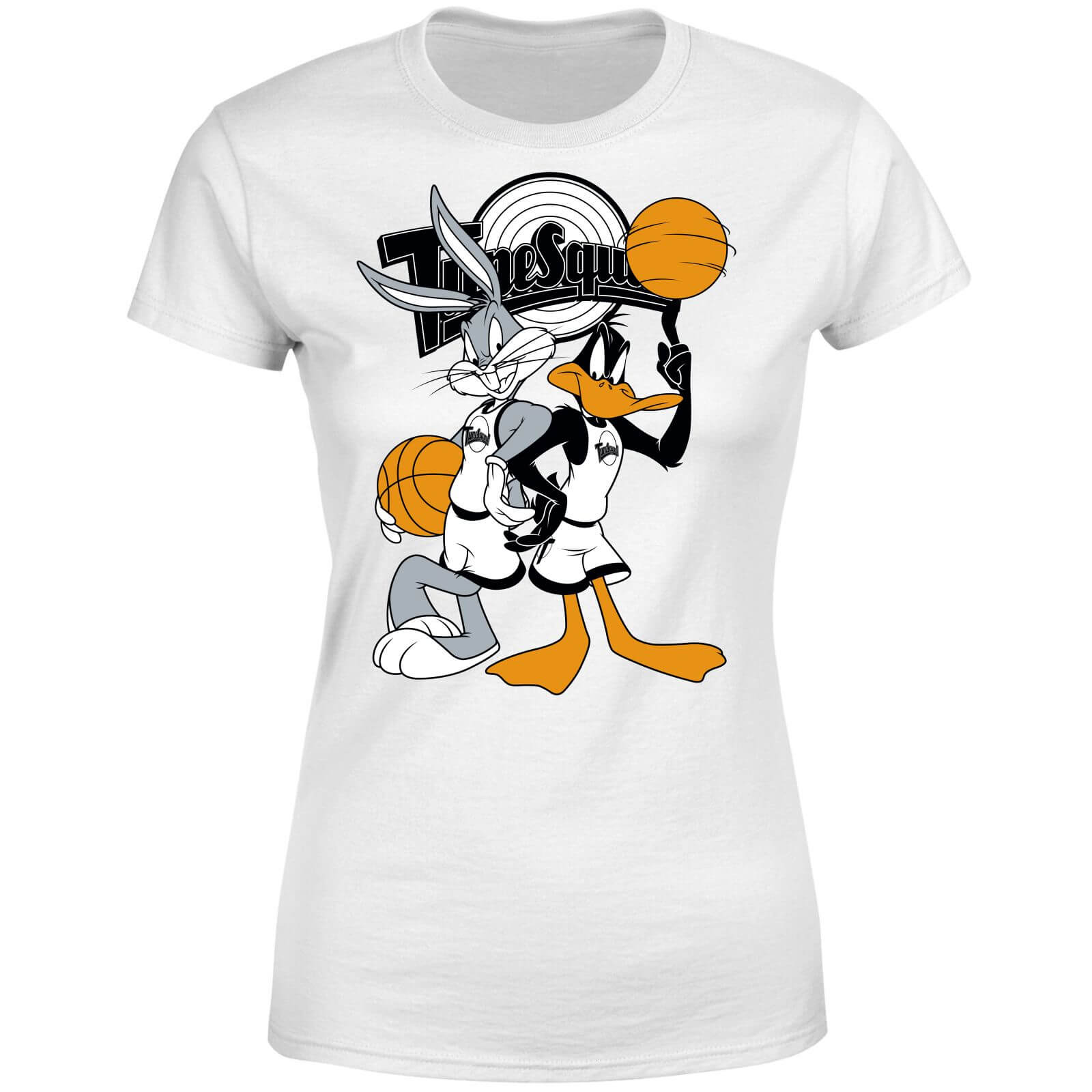 Space Jam Bugs And Daffy Tune Squad Womens T Shirt   White   XXL   White