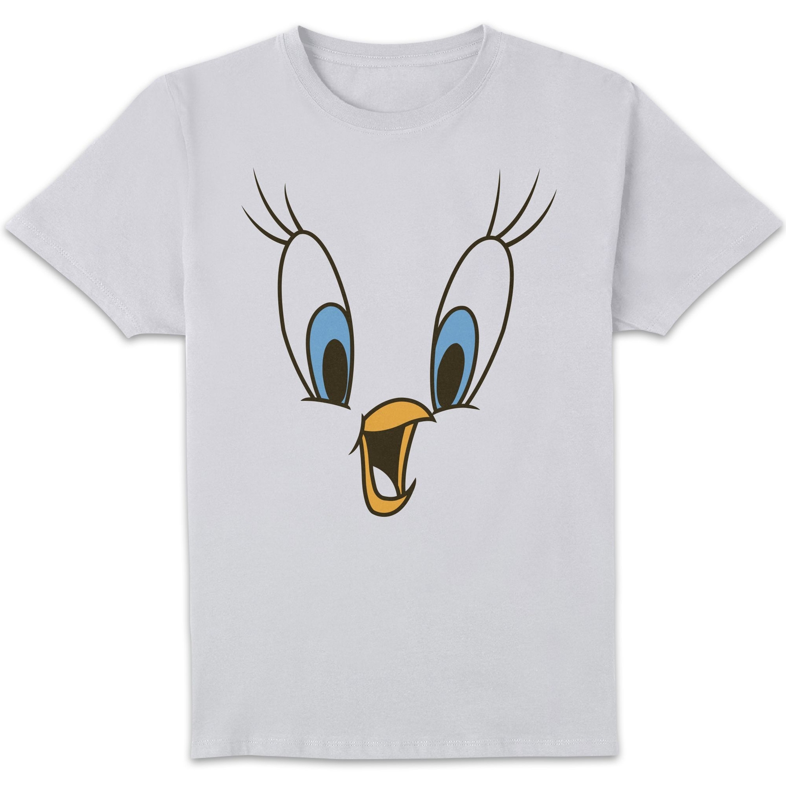 Looney Tunes Tweety Face Men's T-Shirt - White - M