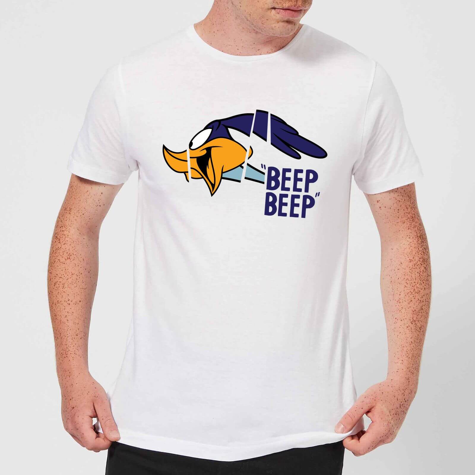 Looney Tunes Road Runner Beep Beep Men's T-Shirt - White - 3XL - White