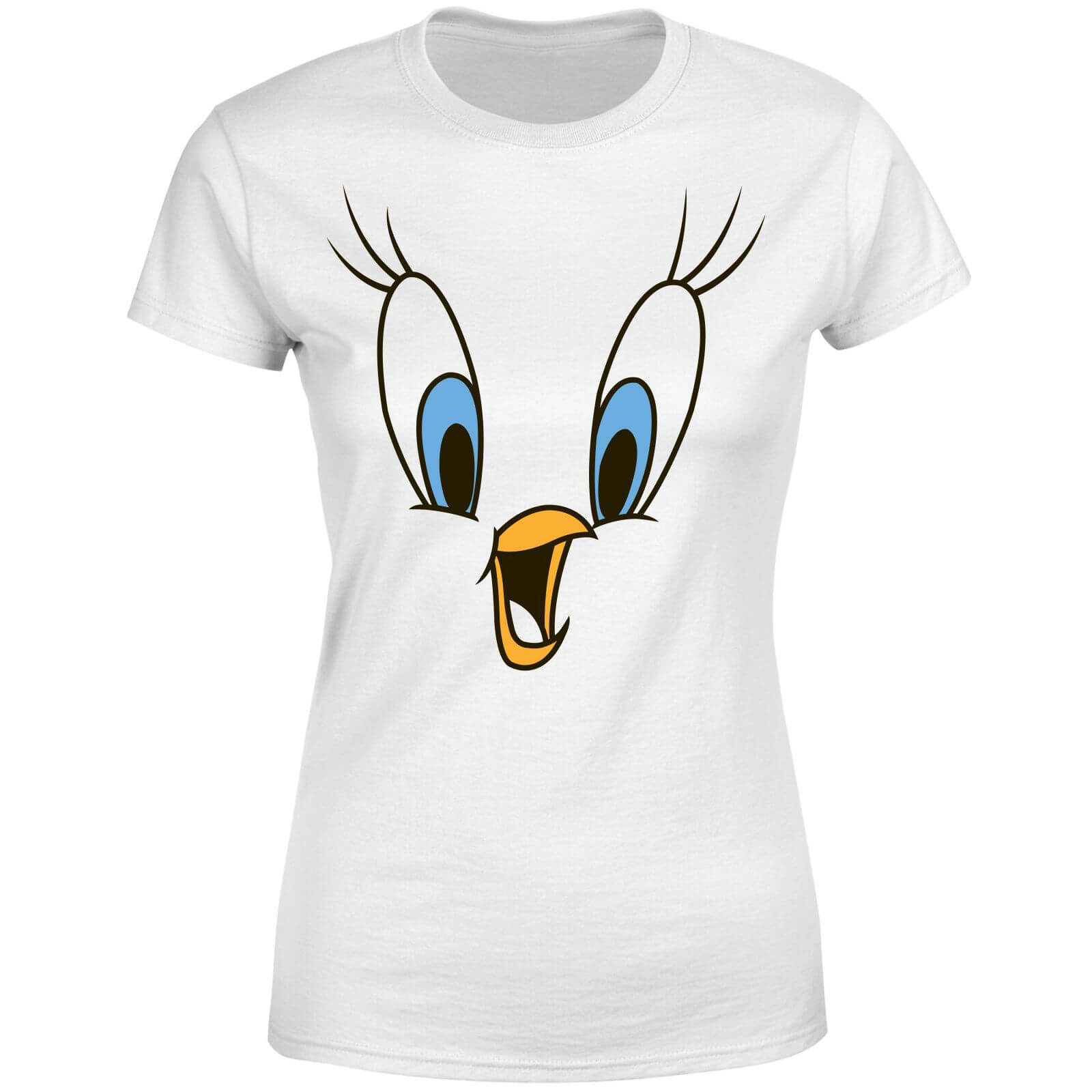 Looney Tunes Tweety Gesicht Damen T-Shirt - Weiß - XL