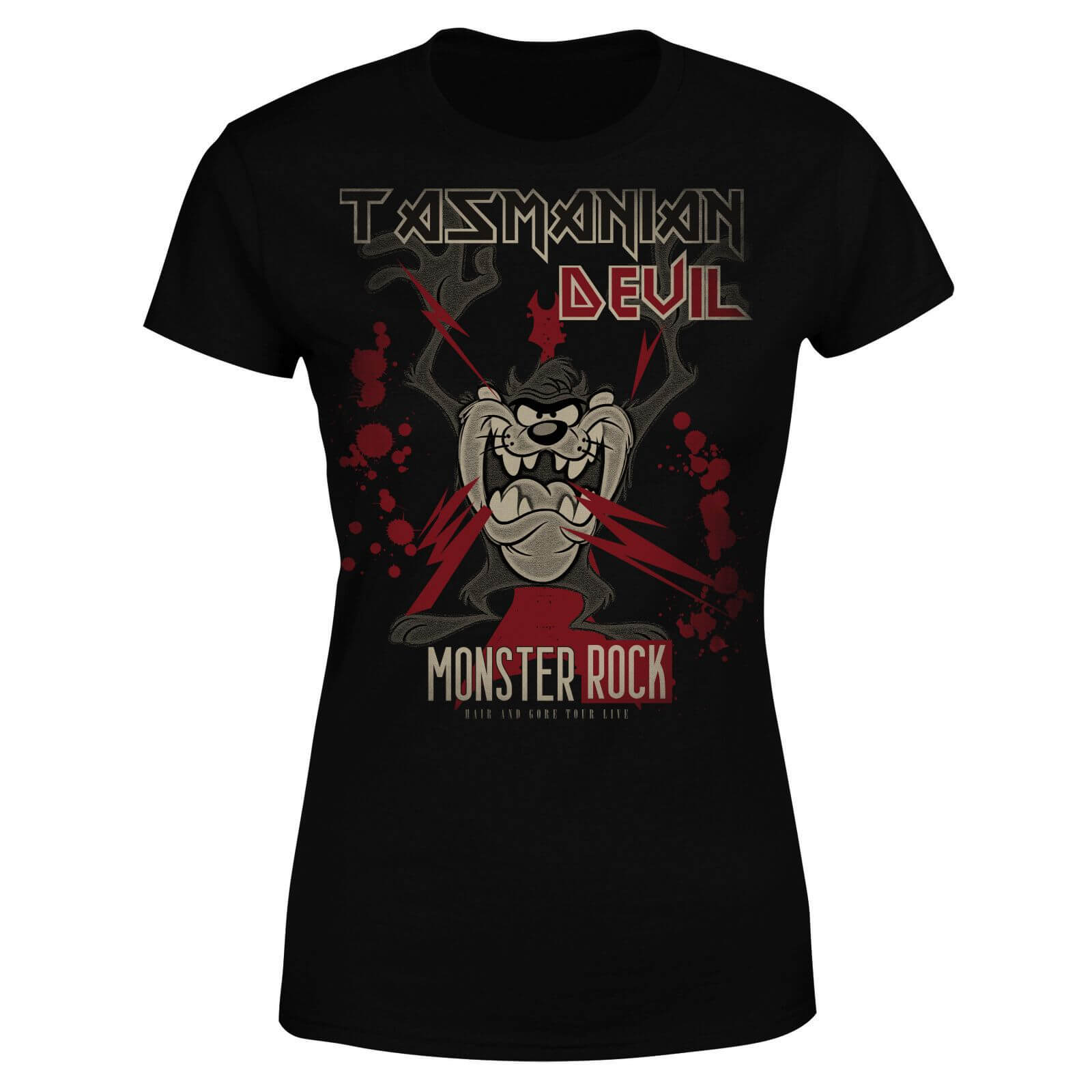 Looney Tunes Tasmanian Devil Monster Rock Women's T-Shirt - Black - 4XL - Black