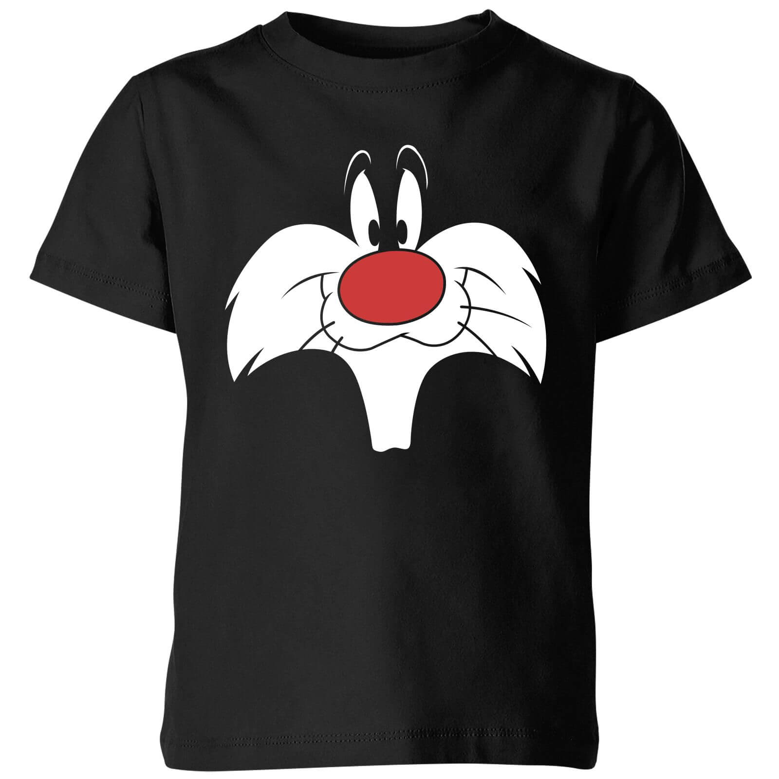 

Looney Tunes Sylvester Big Face Kids' T-Shirt - Black - 3-4 Anni - Nero