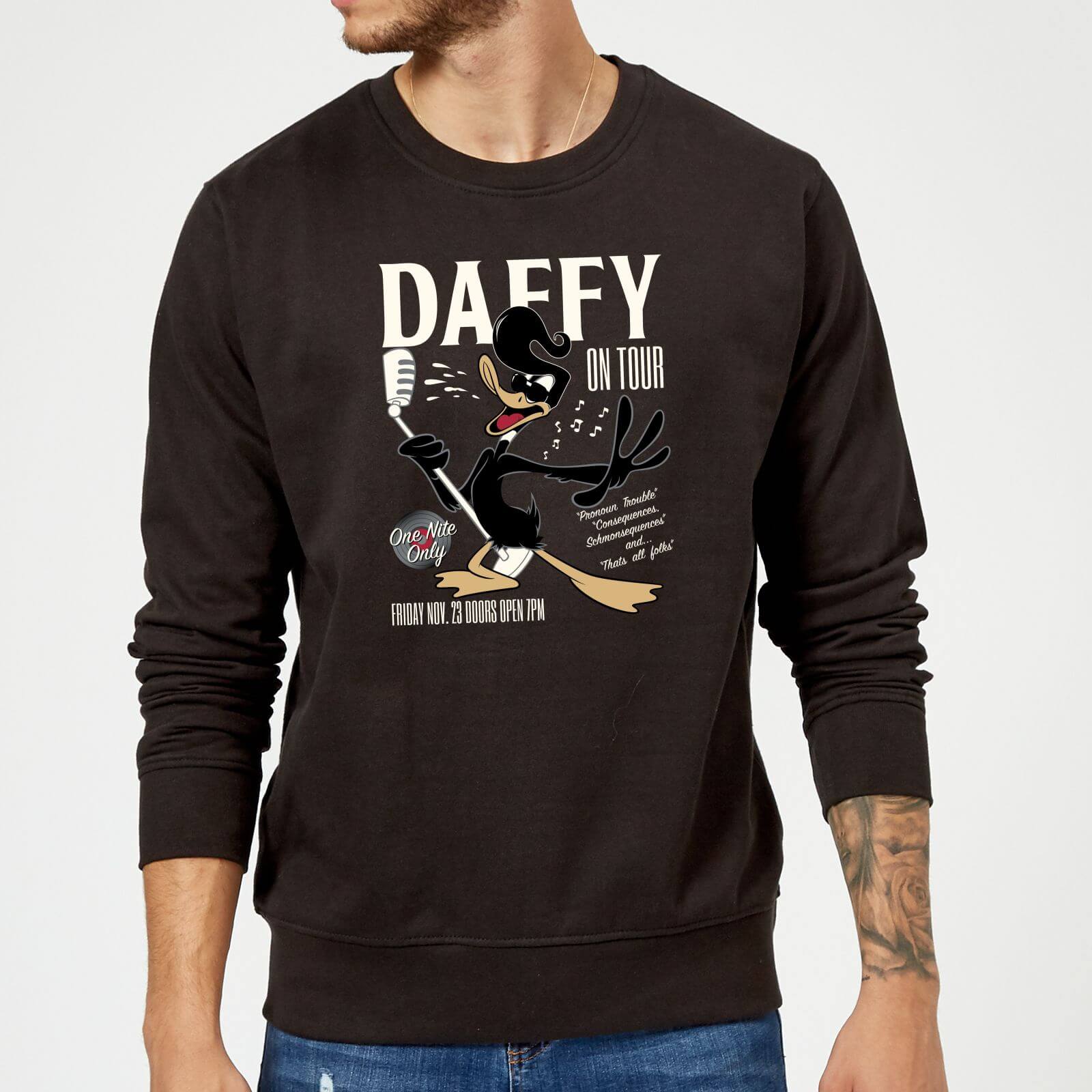 

Looney Tunes Daffy Concert Sweatshirt - Black - M - Nero