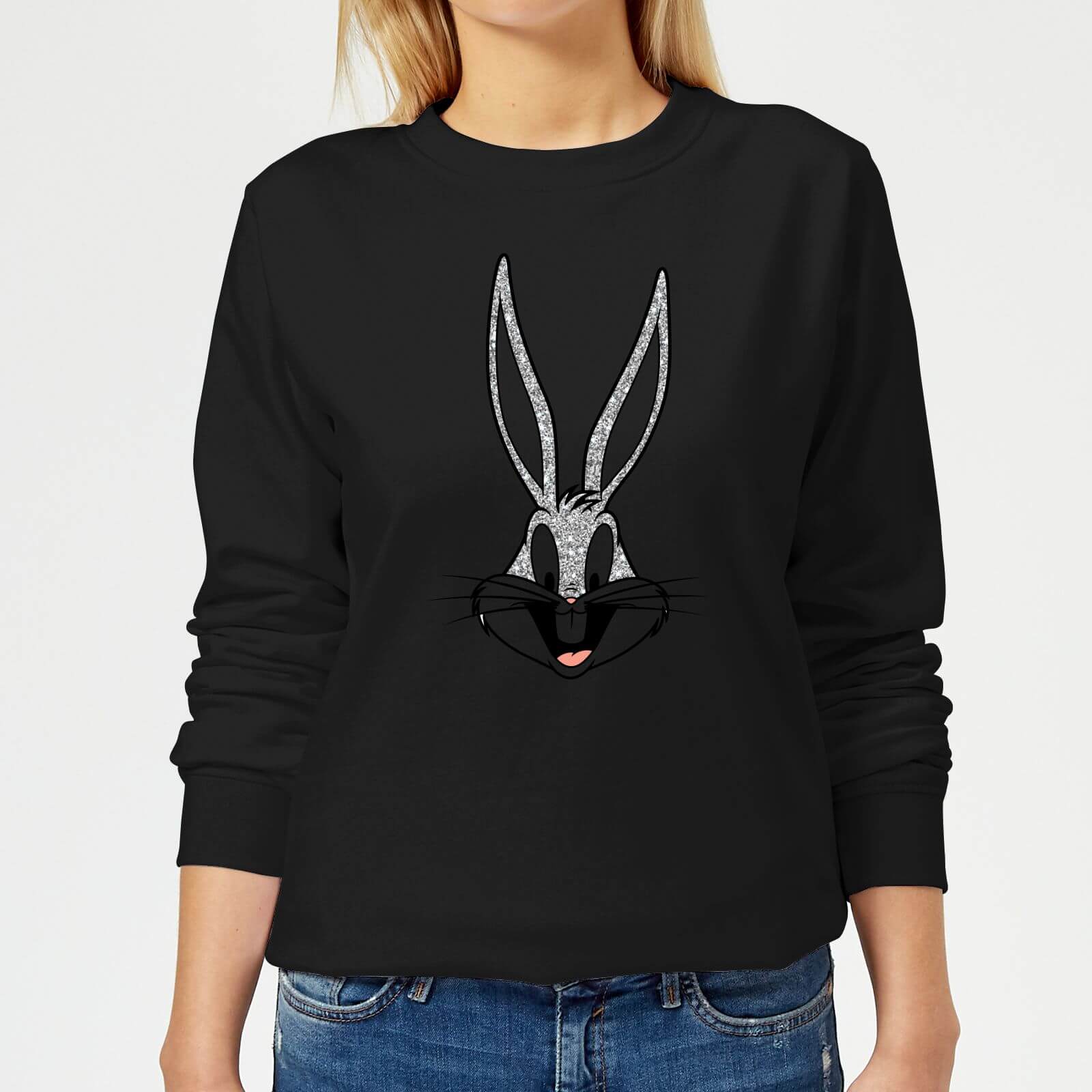 Image of Looney Tunes Bugs Bunny Women's Sweatshirt - Black - L - Black