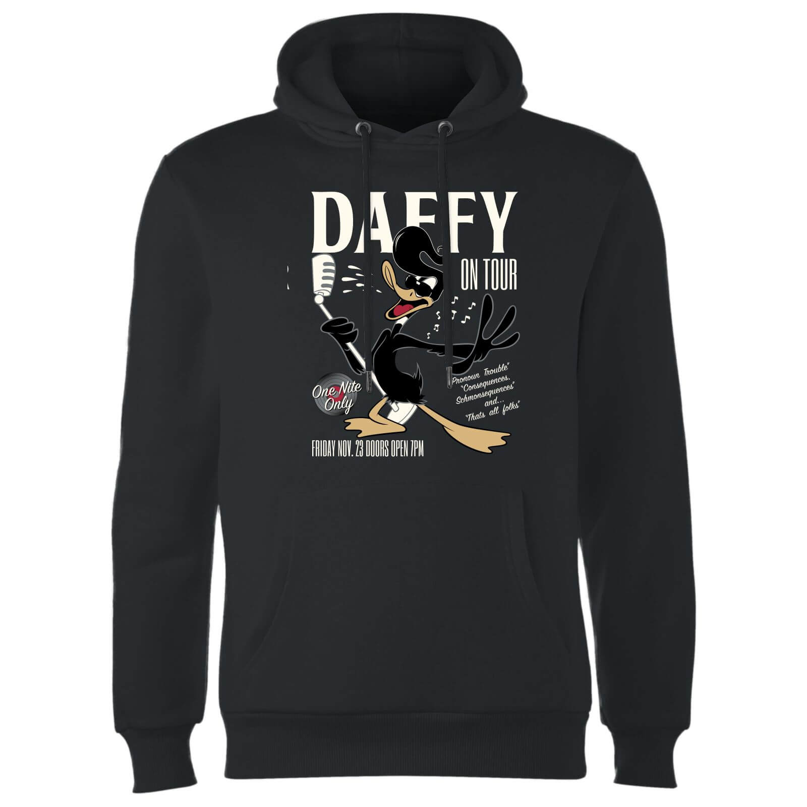 

Looney Tunes Daffy Concert Hoodie - Black - XL - Nero