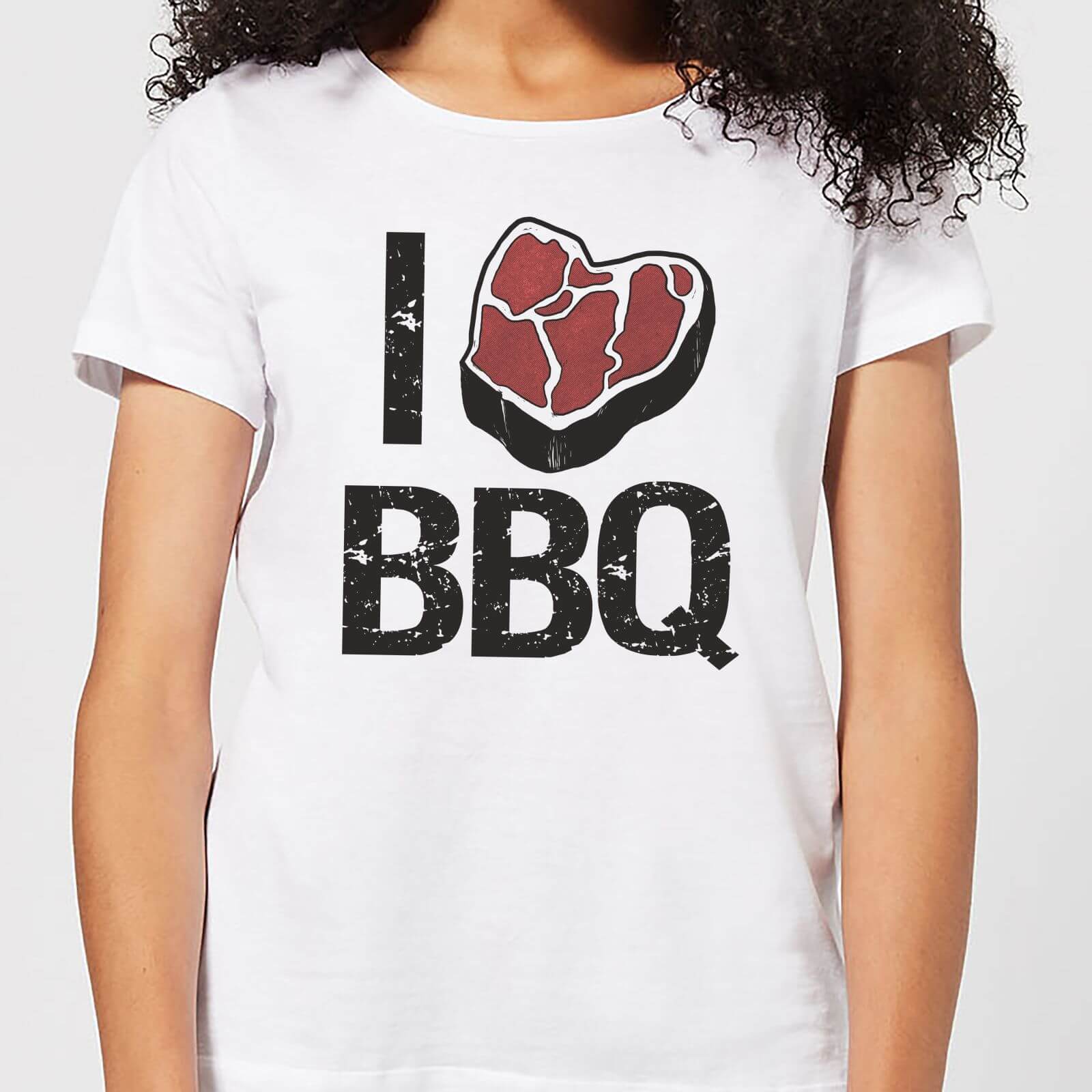 I Love BBQ Women's T-Shirt - White - 4XL - White