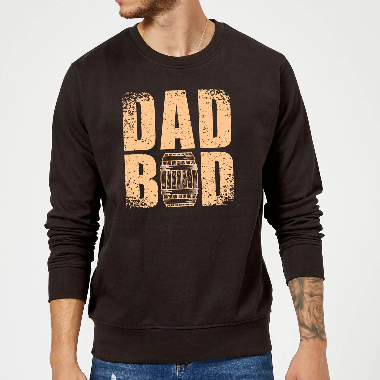 Dad Bod Sweatshirt - Black - 5XL - Black