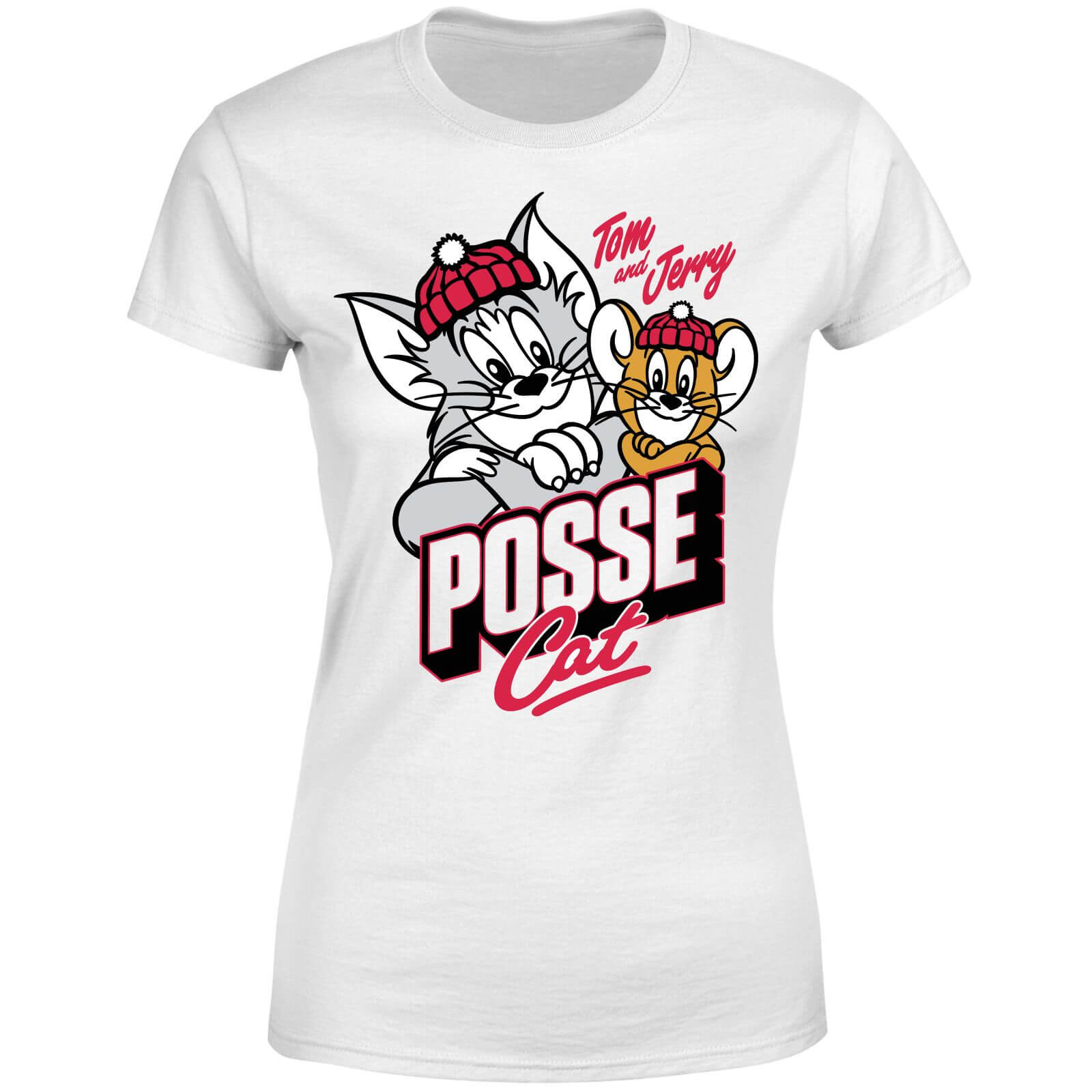 Tom & Jerry Posse Cat Women's T-Shirt - White - S - White