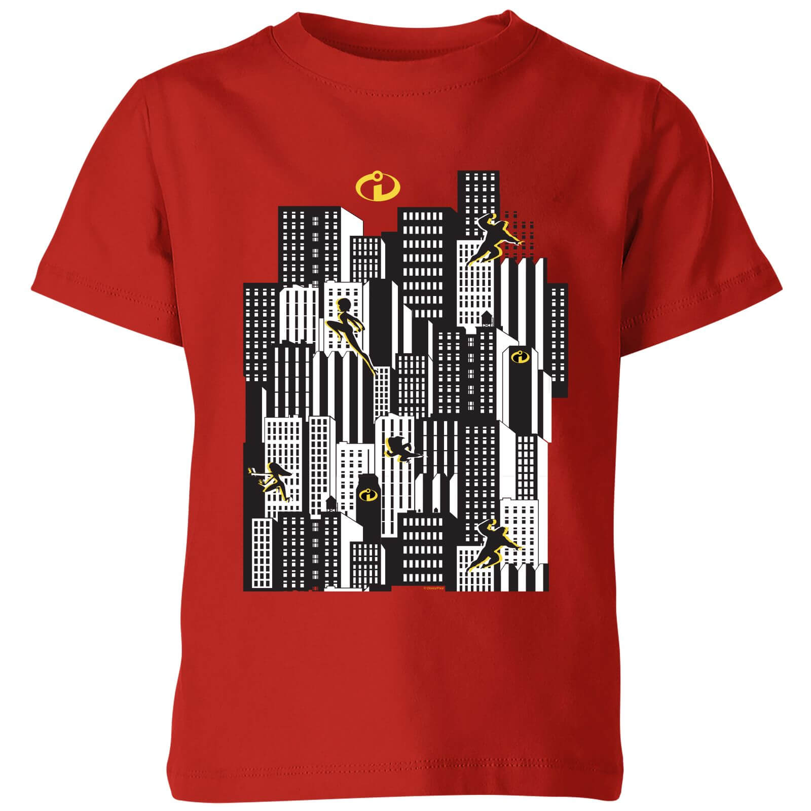 

The Incredibles 2 Skyline Kids' T-Shirt - Red - 3-4 Anni - Rosso