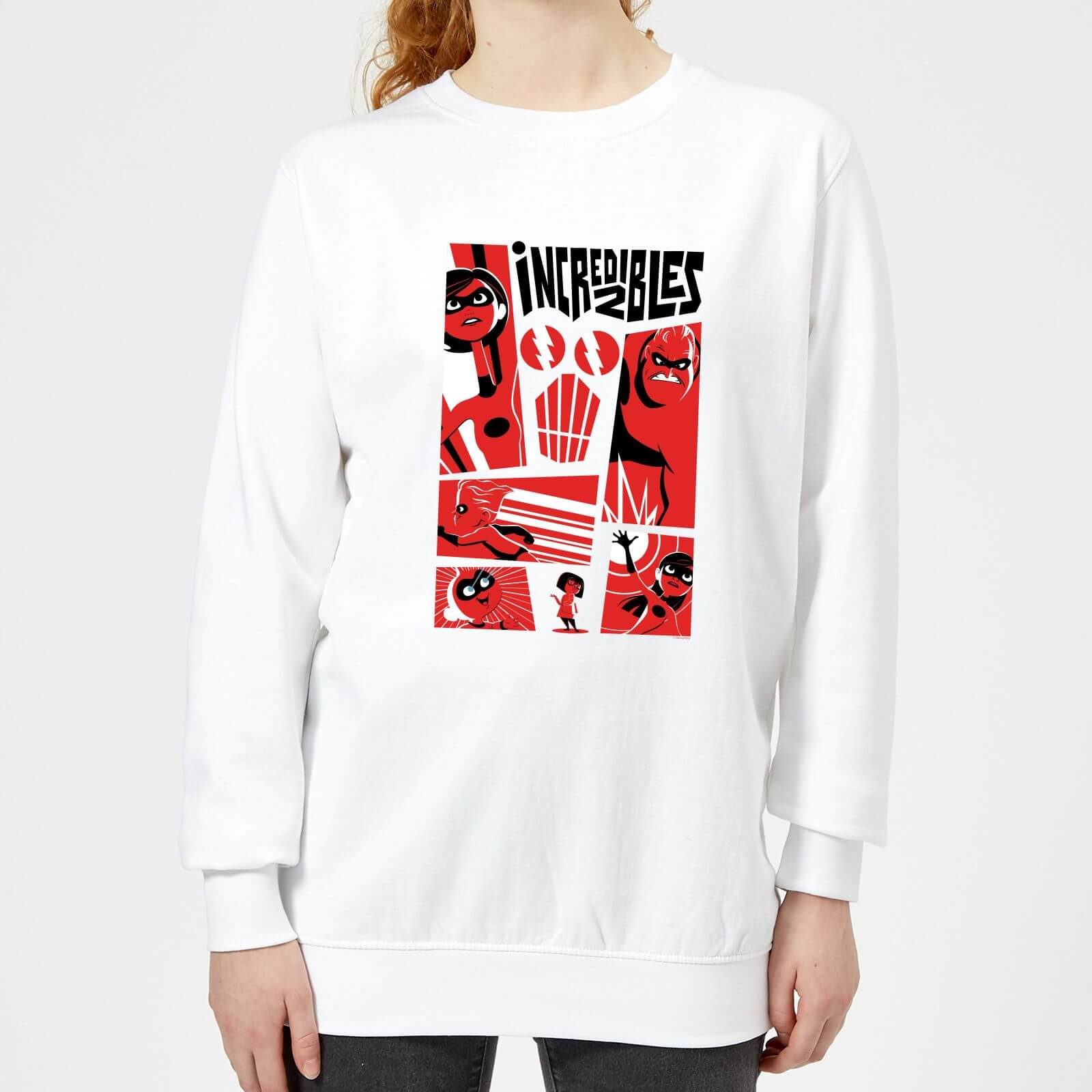 

The Incredibles 2 Poster Women's Sweatshirt - White - XXL - Bianco