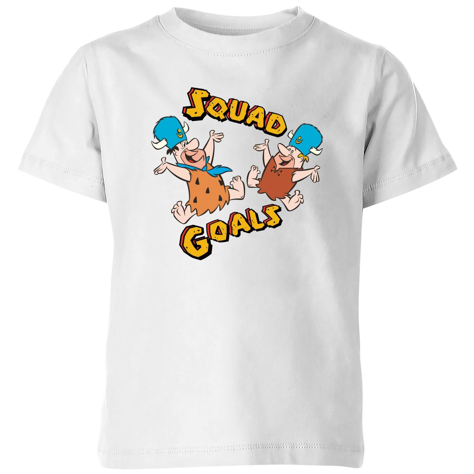 The Flintstones Squad Goals Kinder T-shirt - Wit - 110/116 (5-6 jaar) - Wit