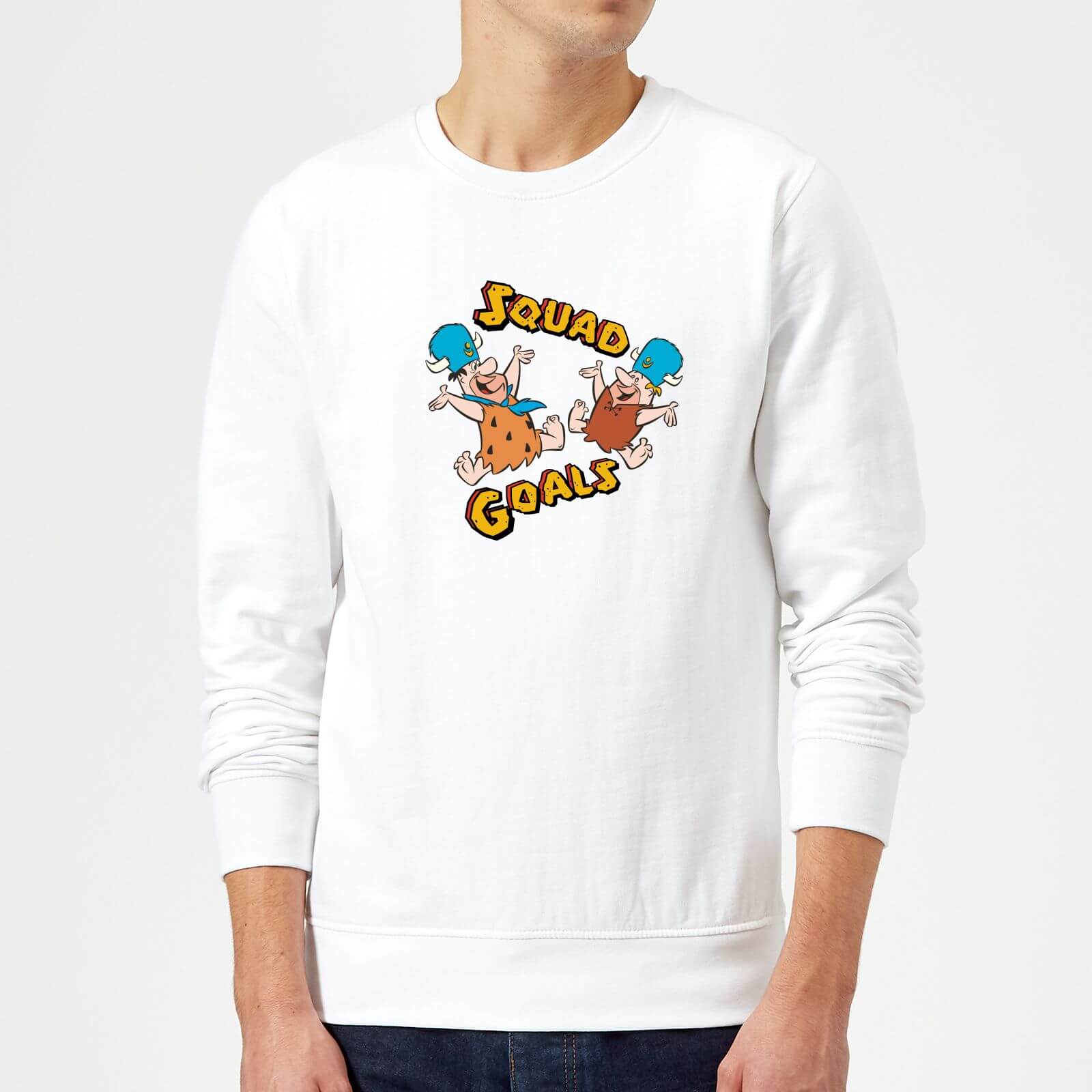 The Flintstones Squad Goals Sweatshirt - White - M - White