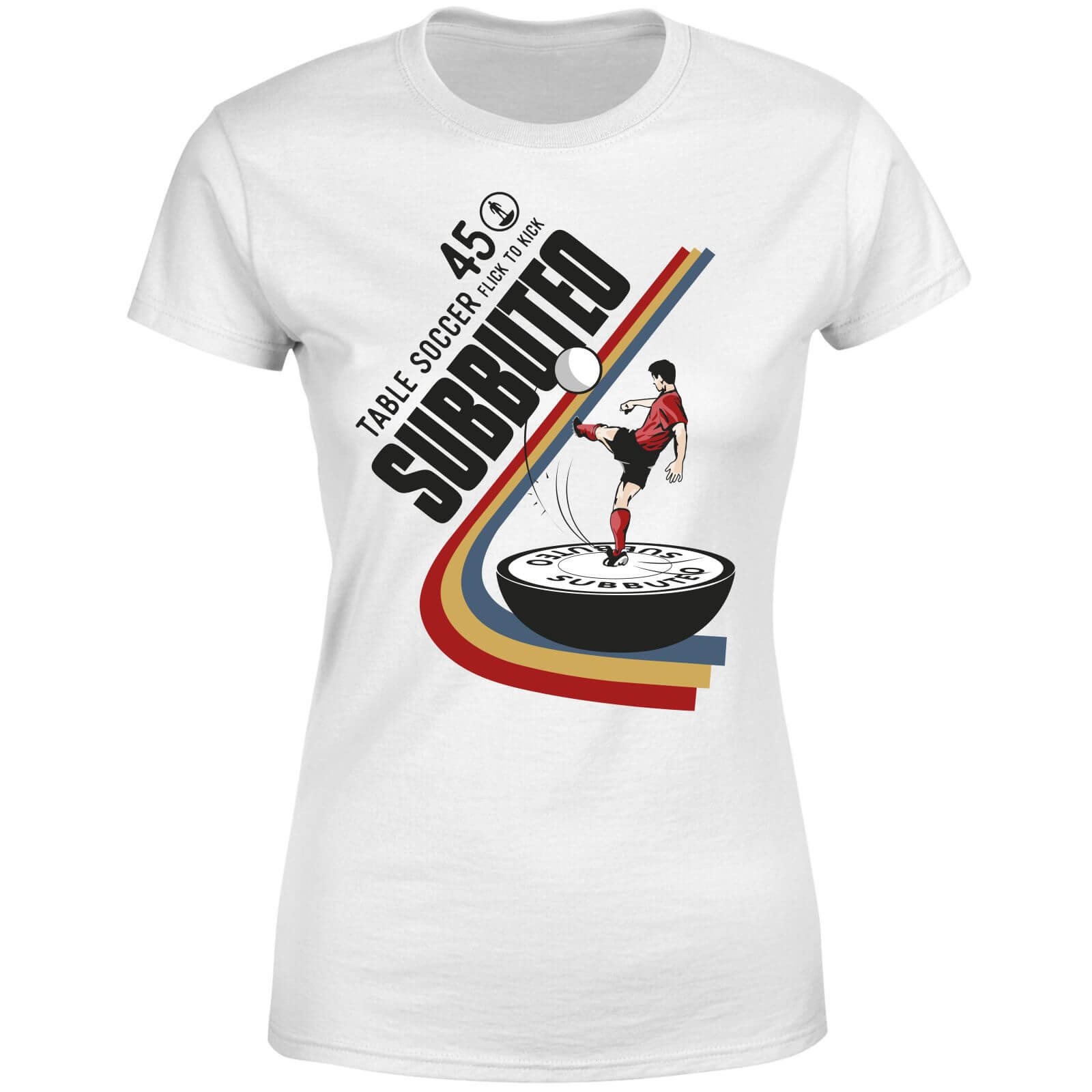 T-Shirt Femme Subbuteo TABLE SOCCER 45 - Blanc - M - Blanc