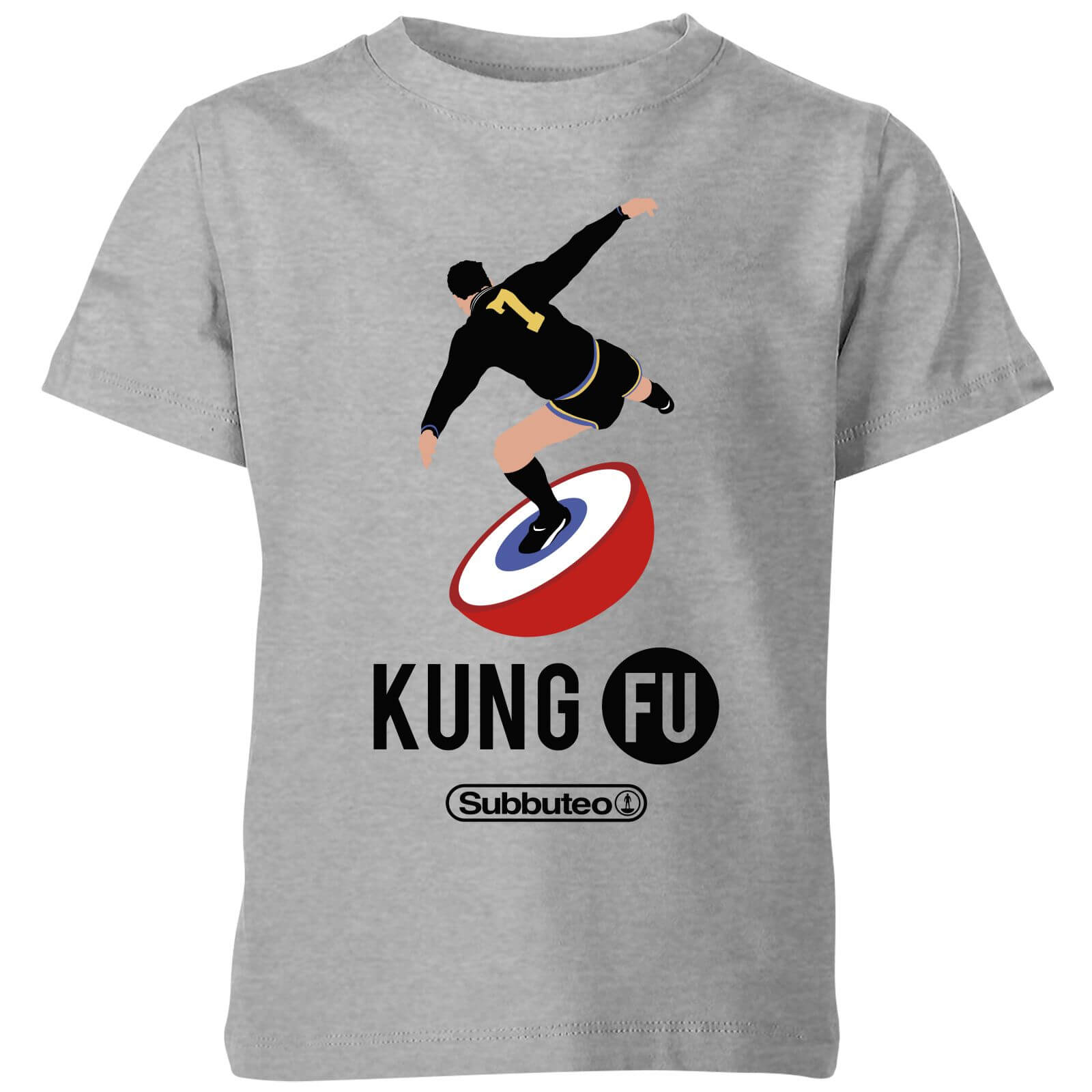 Subbuteo Kung Fu Kids' T-Shirt - Grey - 3-4 Years - Grey