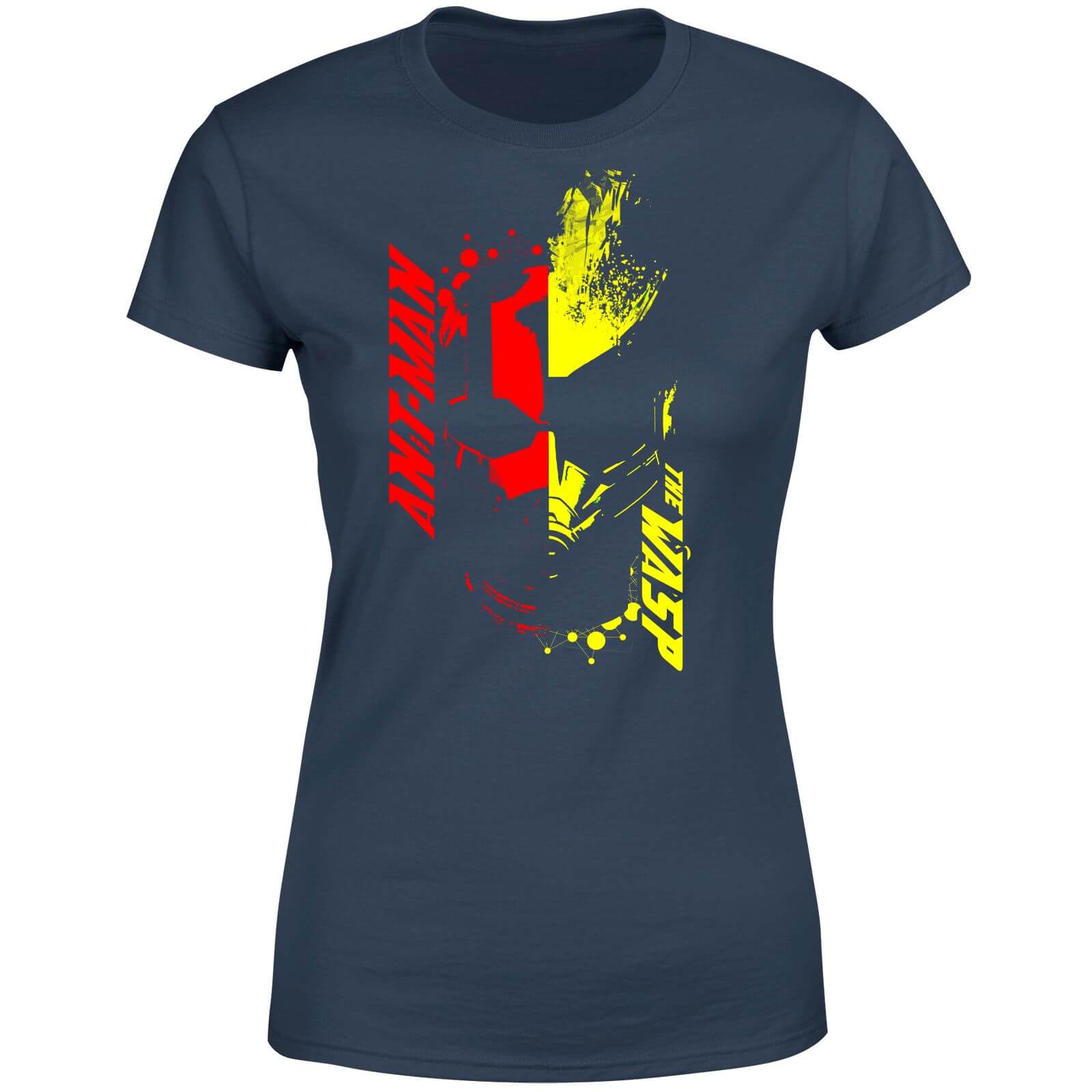 T-Shirt Ant-Man And The Wasp Split Face - Navy - Donna - XXL