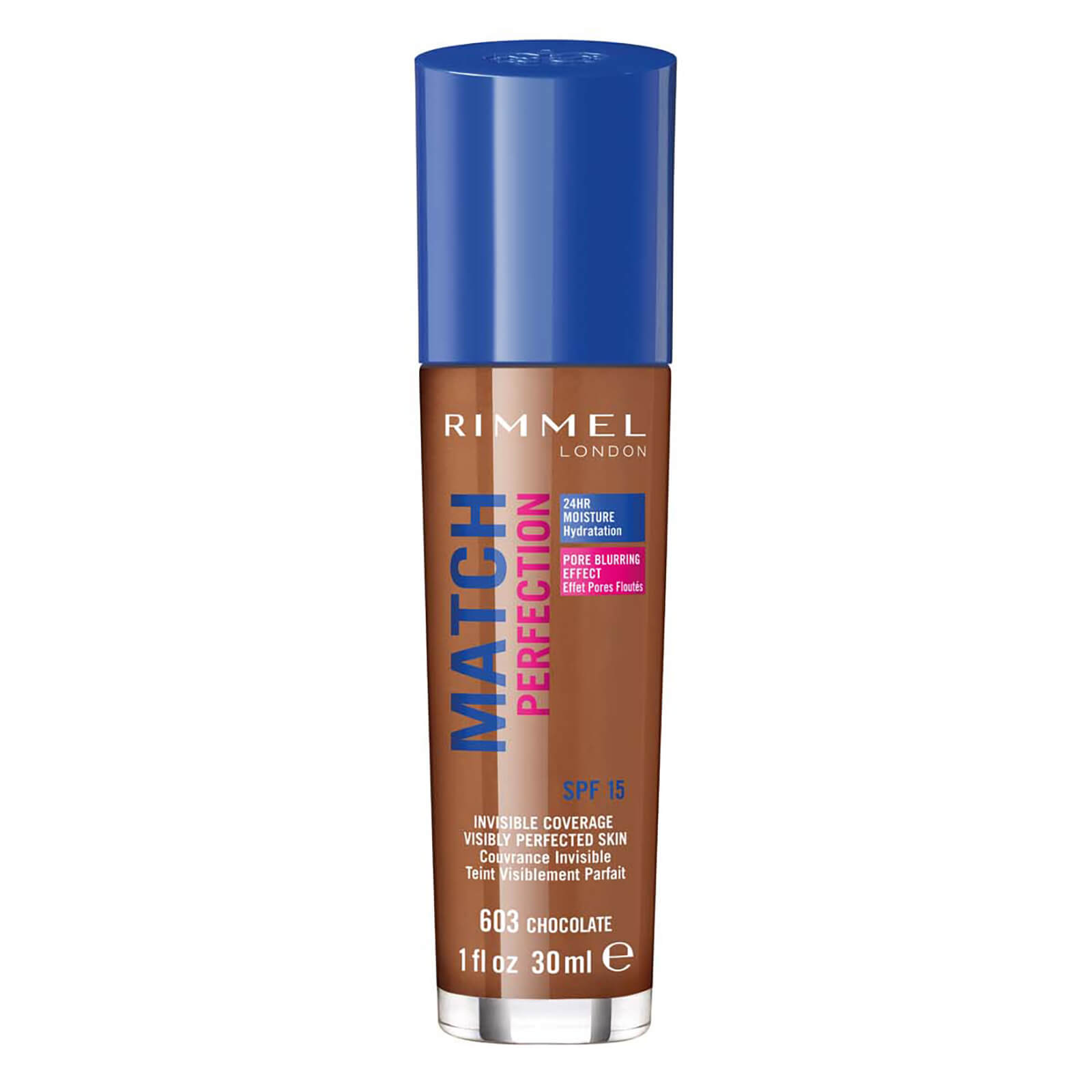 rimmel match perfection foundation 30ml (various shades) - chocolate