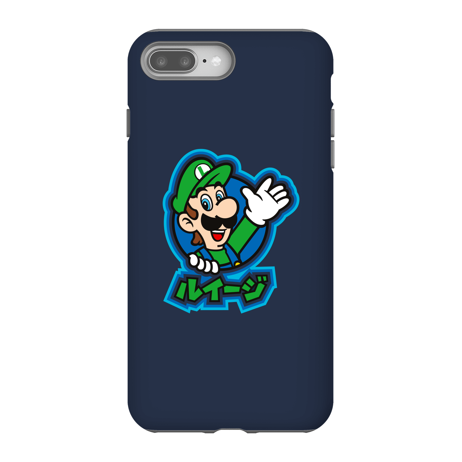 Nintendo Super Mario Luigi Kanji Phone Case - iPhone 8 Plus - Tough Case - Gloss