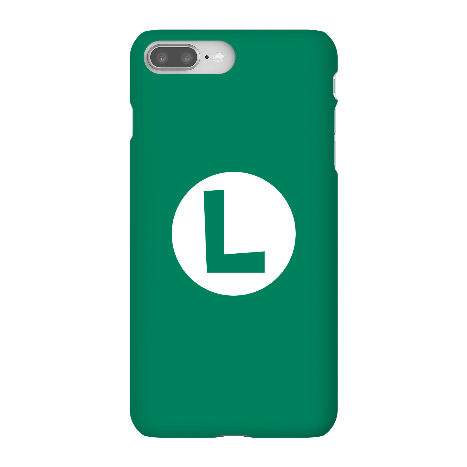 Nintendo Super Mario Luigi Logo Phone Case - iPhone 8 Plus - Snap Case - Matte