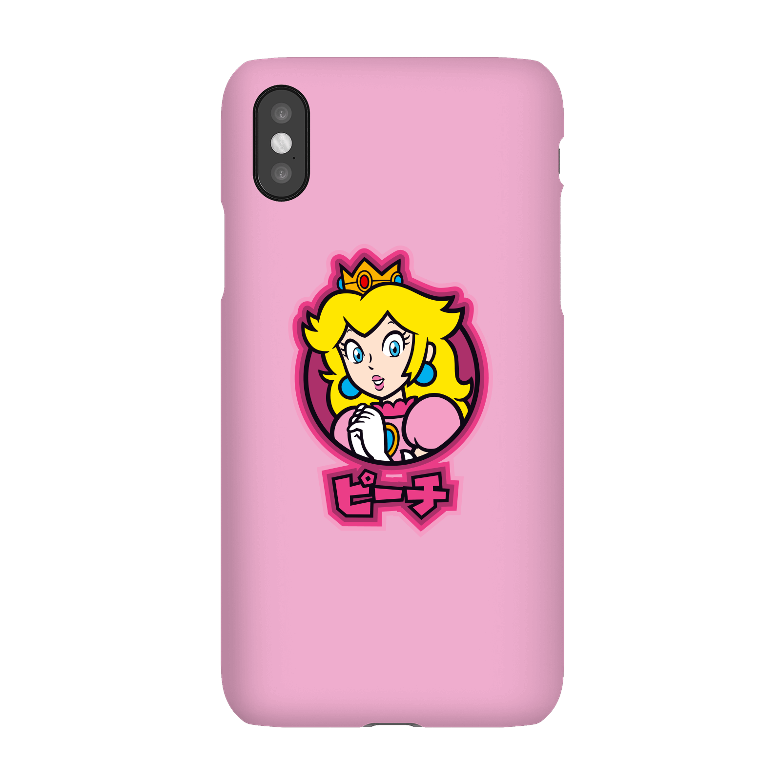 Nintendo Super Mario Peach Kanji Phone Case - iPhone X - Snap Case - Matte