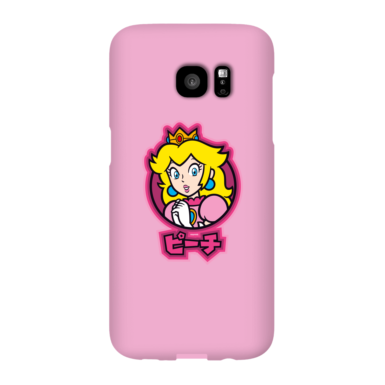Nintendo Super Mario Peach Kanji Phone Case - Samsung S7 Edge - Snap Case - Gloss