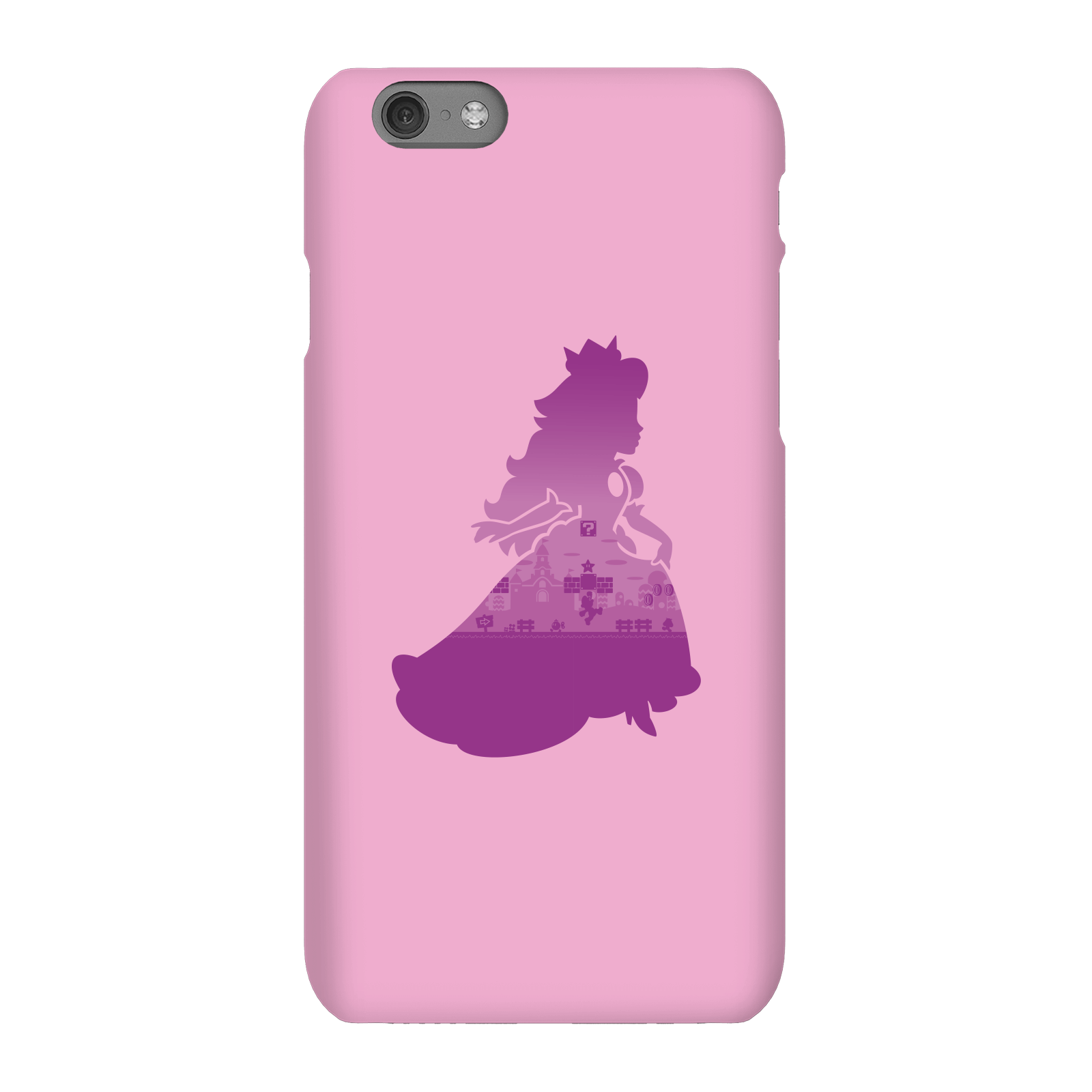 Nintendo Super Mario Peach Silhouette Phone Case - iPhone 6S - Snap Case - Matte