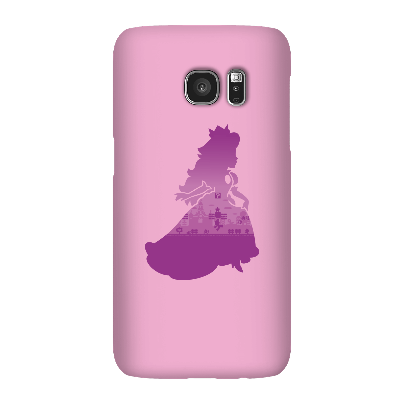 Nintendo Super Mario Peach Silhouette Phone Case - Samsung S7 - Snap Case - Matte
