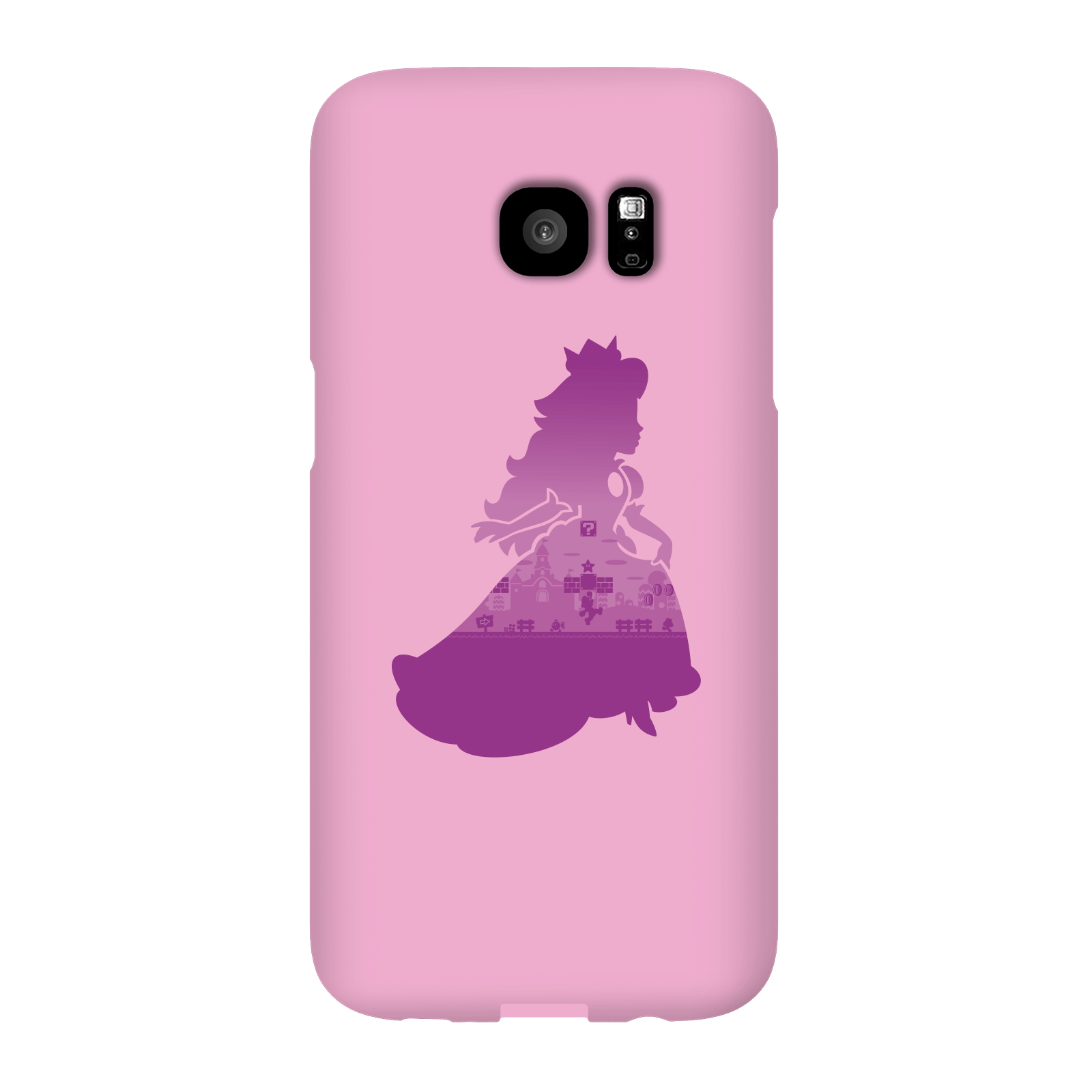 Nintendo Super Mario Peach Silhouette Phone Case - Samsung S7 Edge - Snap Case - Matte