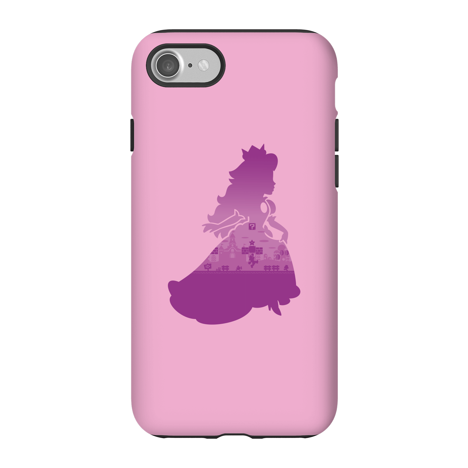 Nintendo Super Mario Peach Silhouette Phone Case - iPhone 7 - Tough Case - Matte