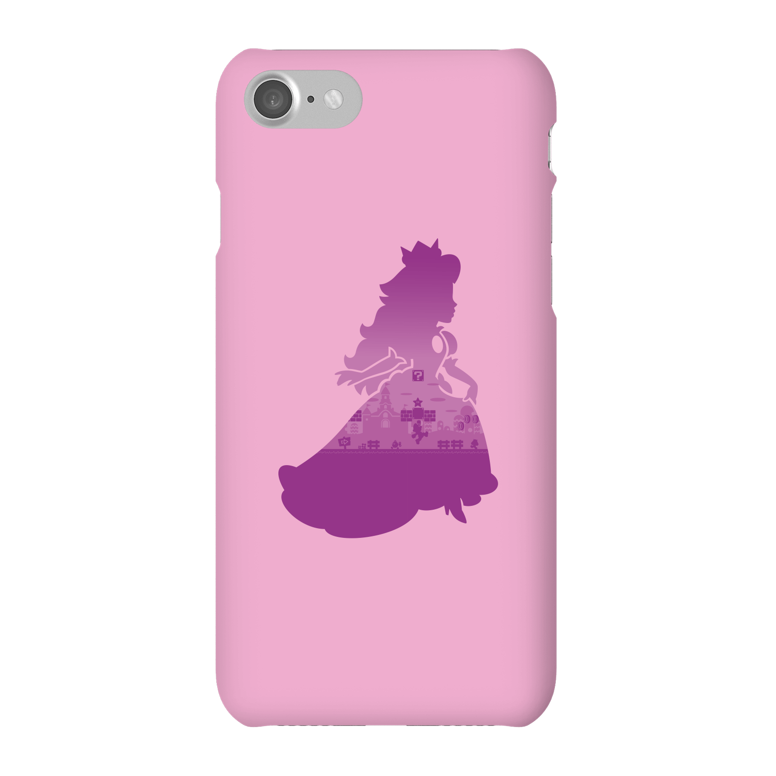 Nintendo Super Mario Peach Silhouette Phone Case - iPhone 7 - Snap Case - Gloss