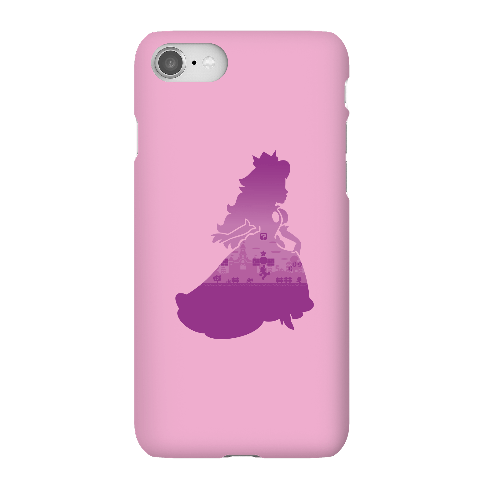 Nintendo Super Mario Peach Silhouette Phone Case - iPhone 8 - Snap Case - Gloss