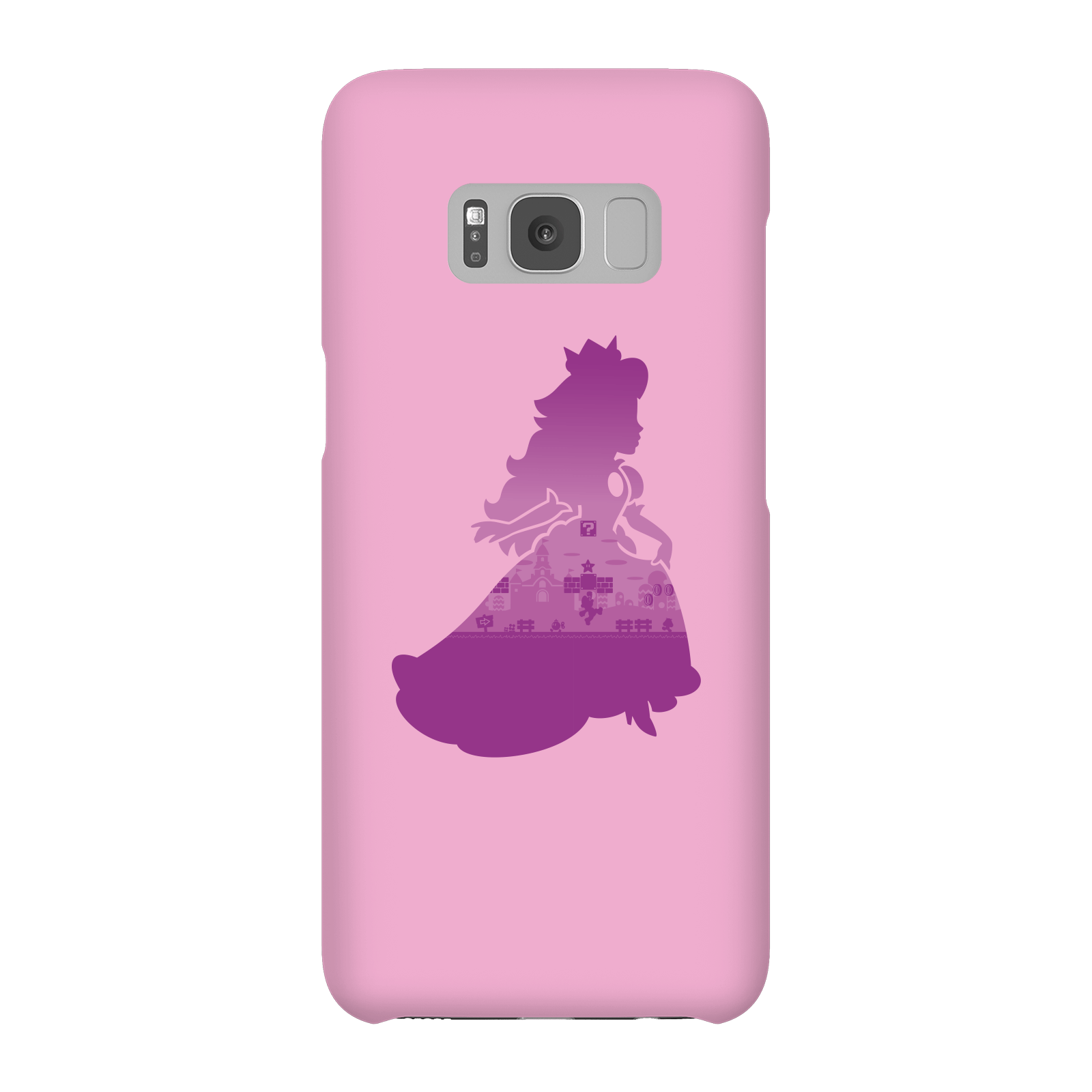 Nintendo Super Mario Peach Silhouette Phone Case - Samsung S8 - Snap Case - Gloss