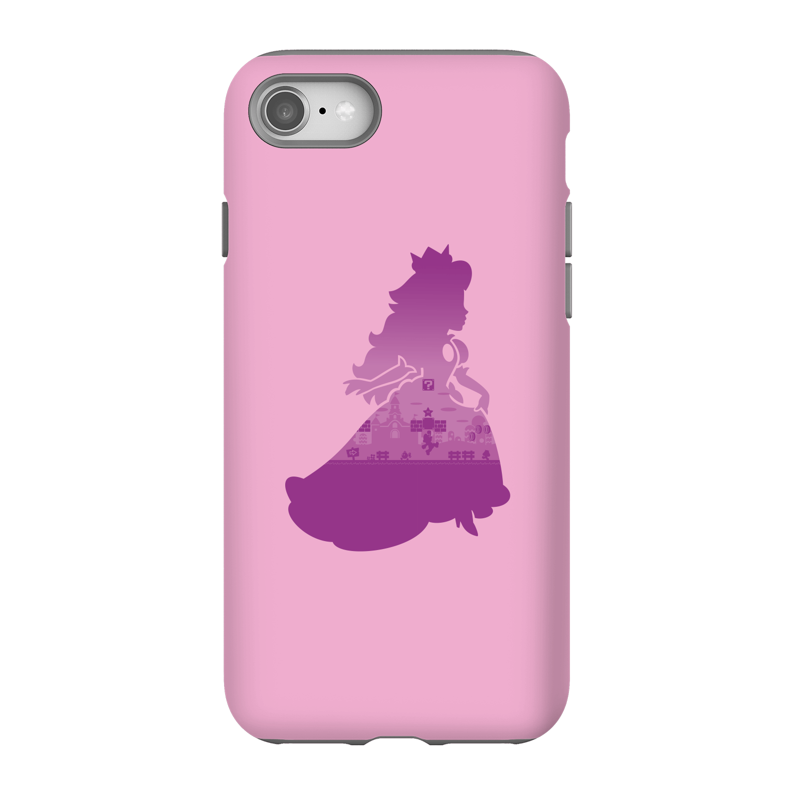 Nintendo Super Mario Peach Silhouette Phone Case - iPhone 8 - Tough Case - Gloss