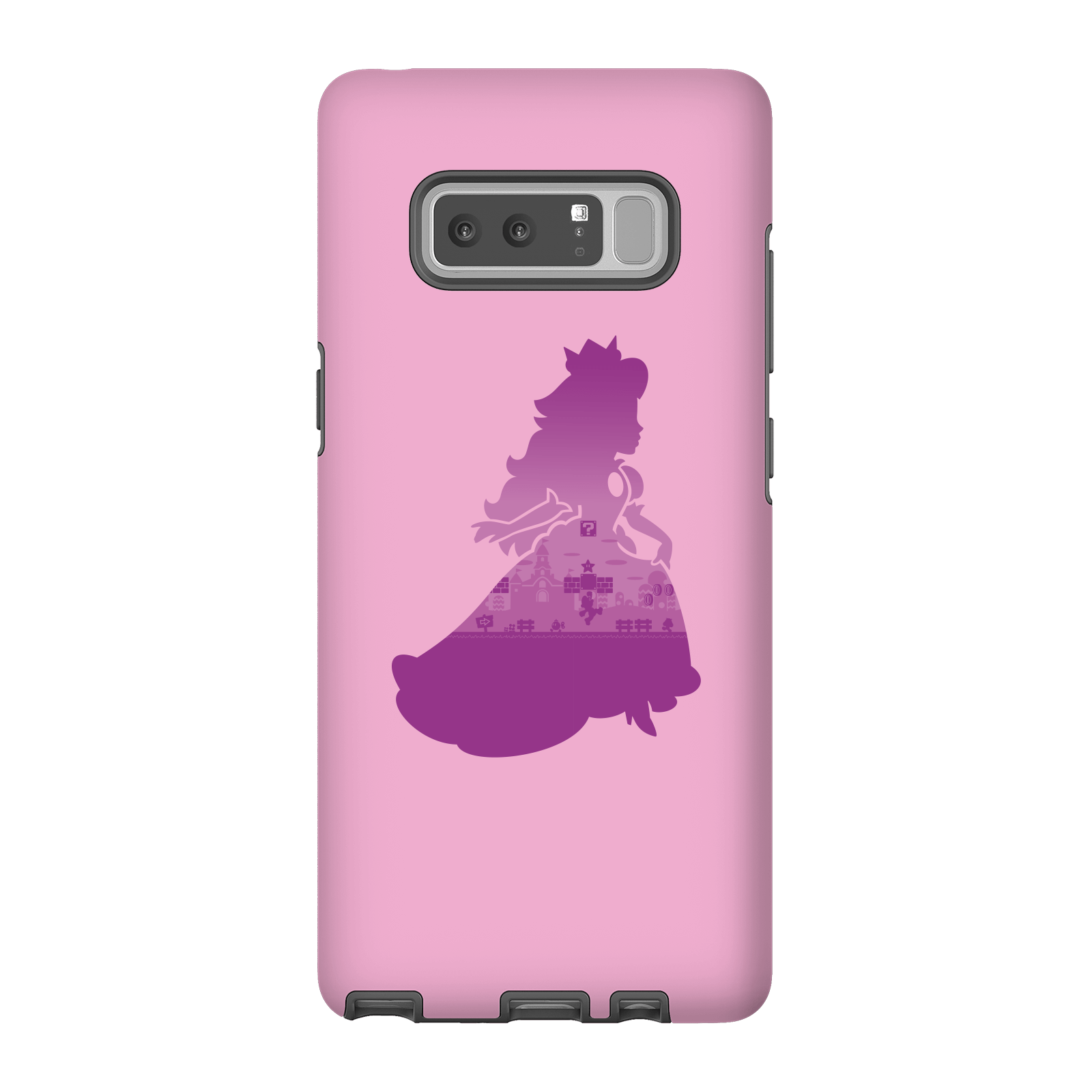 Nintendo Super Mario Peach Silhouette Phone Case - Samsung Note 8 - Tough Case - Gloss