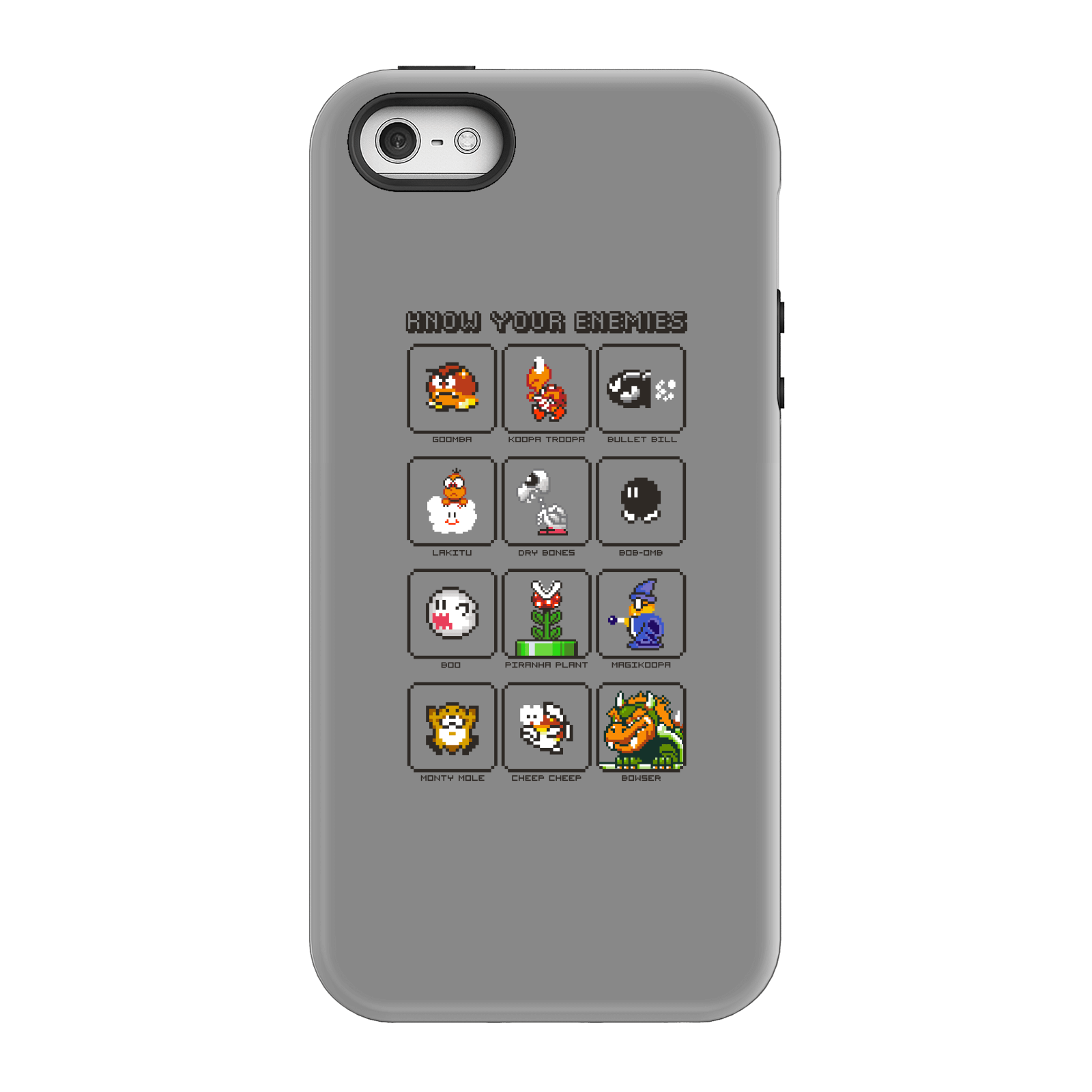 Nintendo Super Mario Know Your Enemies Phone Case - iPhone 5/5s - Tough Case - Matte