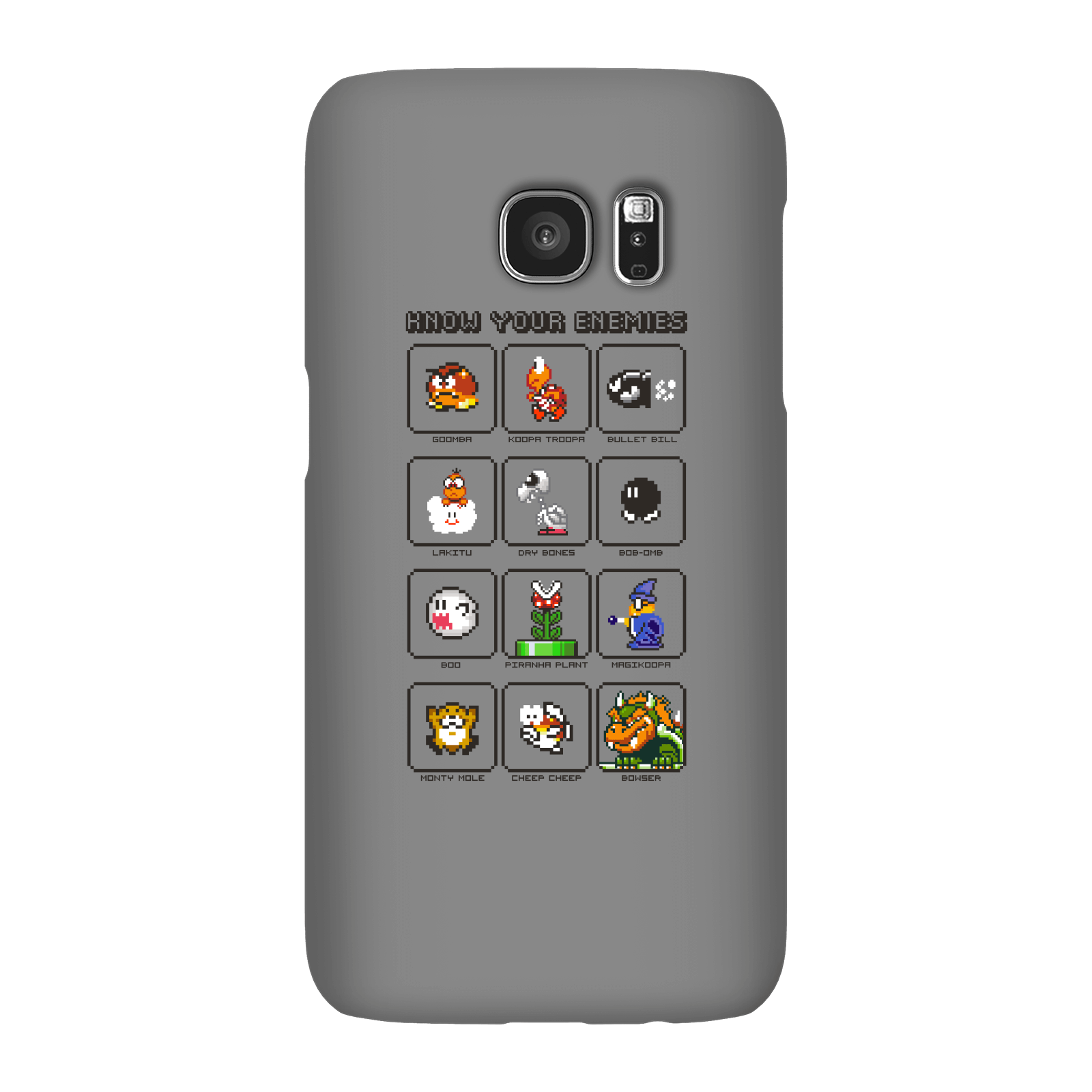 Nintendo Super Mario Know Your Enemies Phone Case - Samsung S7 - Snap Case - Gloss