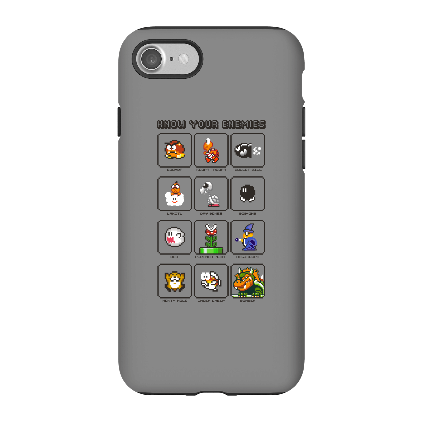 Nintendo Super Mario Know Your Enemies Phone Case - iPhone 7 - Tough Case - Gloss