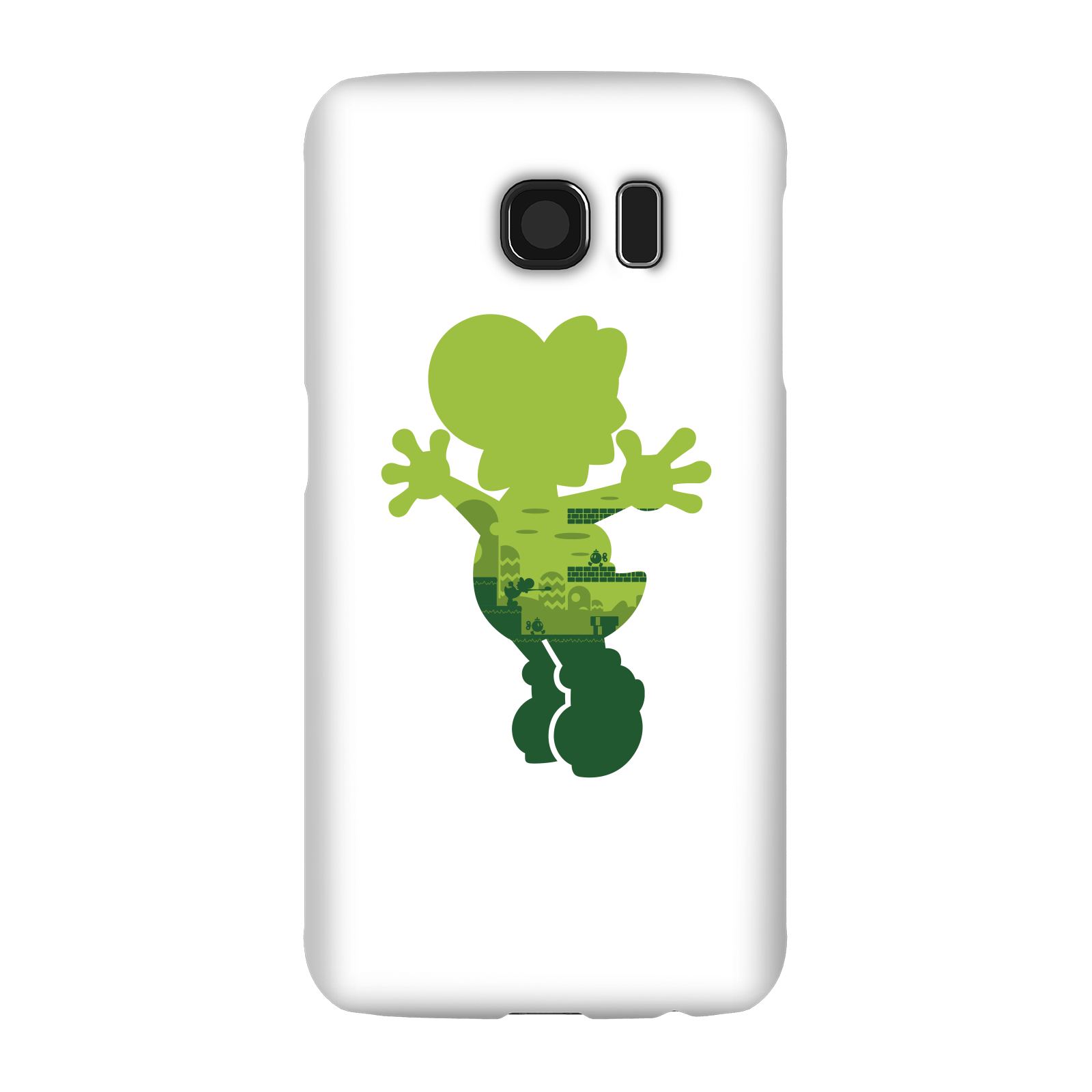 Nintendo Super Mario Yoshi Silhouette Phone Case - Samsung S6 - Snap Case - Matte