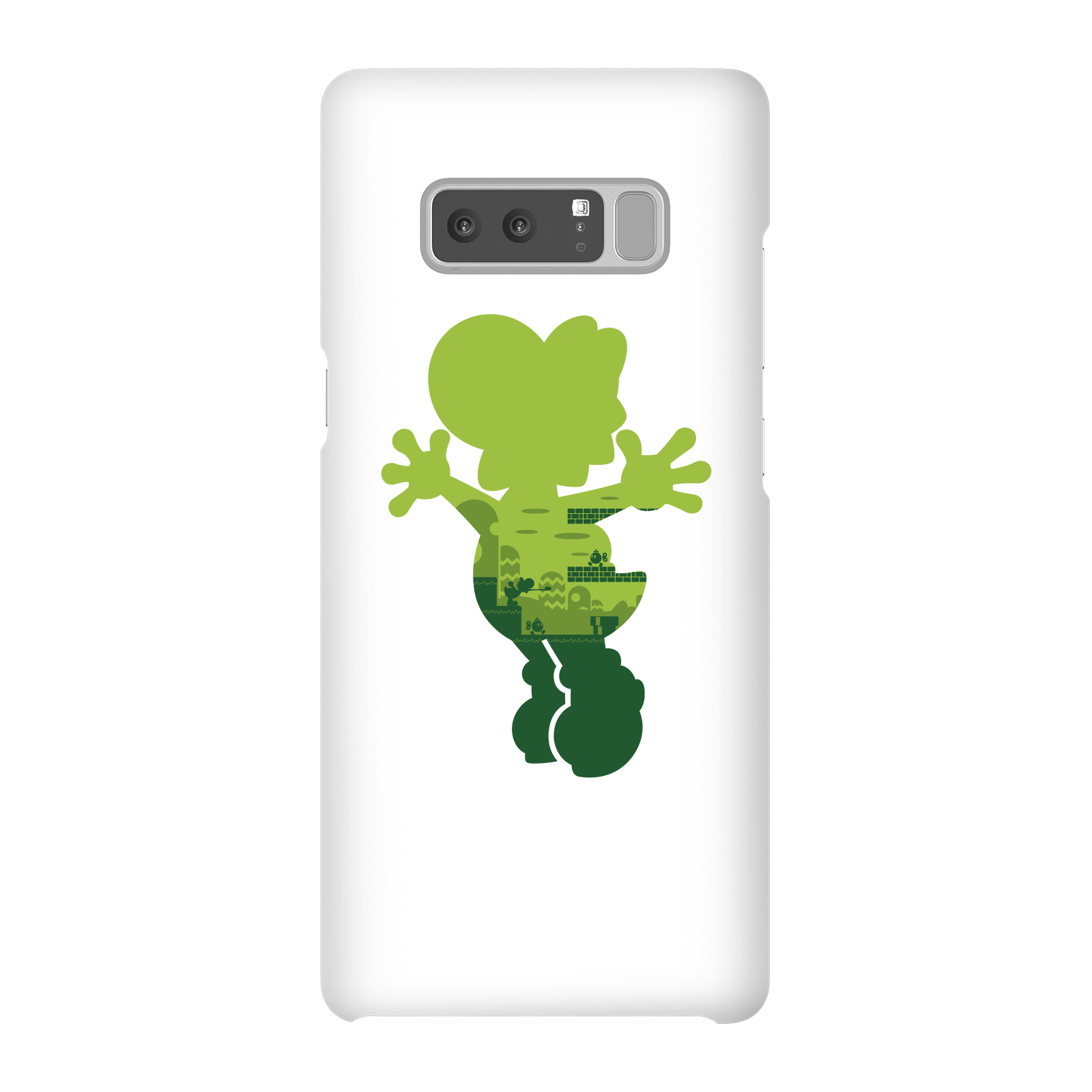 Nintendo Super Mario Yoshi Silhouette Phone Case - Samsung Note 8 - Snap Case - Matte