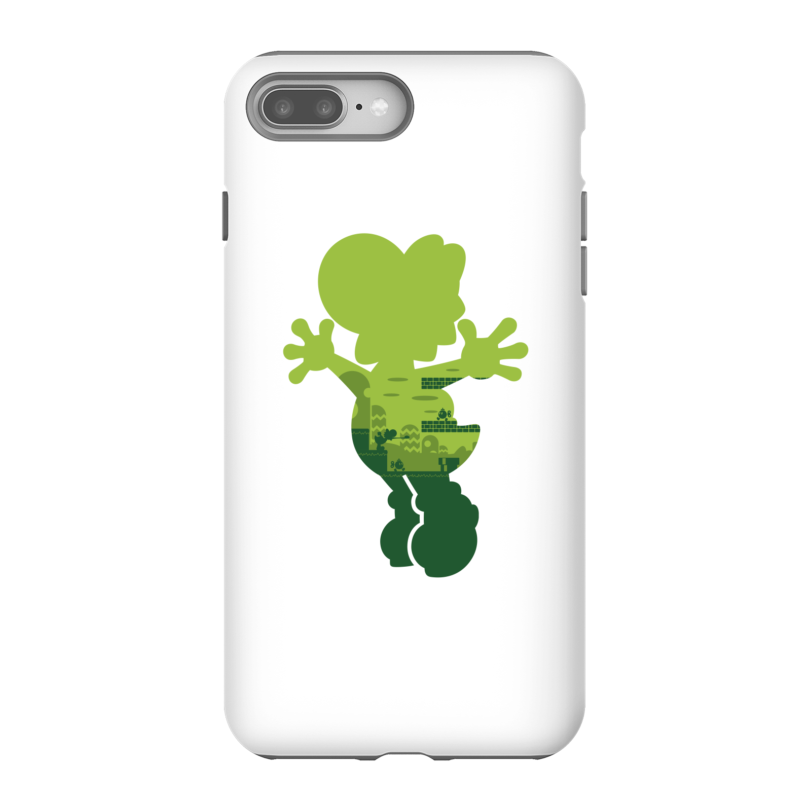 Nintendo Super Mario Yoshi Silhouette Phone Case - iPhone 8 Plus - Tough Case - Matte